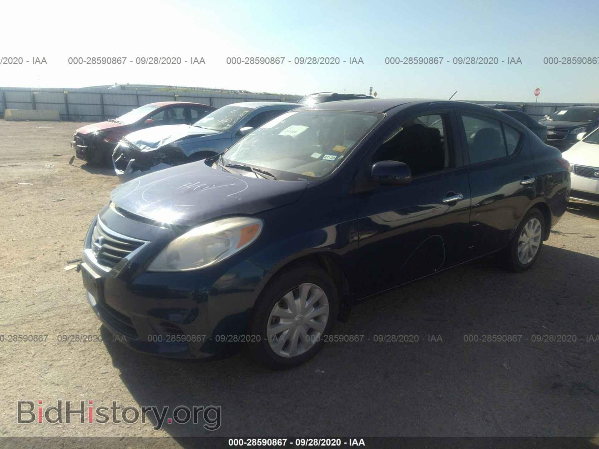2012 NISSAN VERSA - VIN: 3N1CN7AP5CL929680 - Фото 2