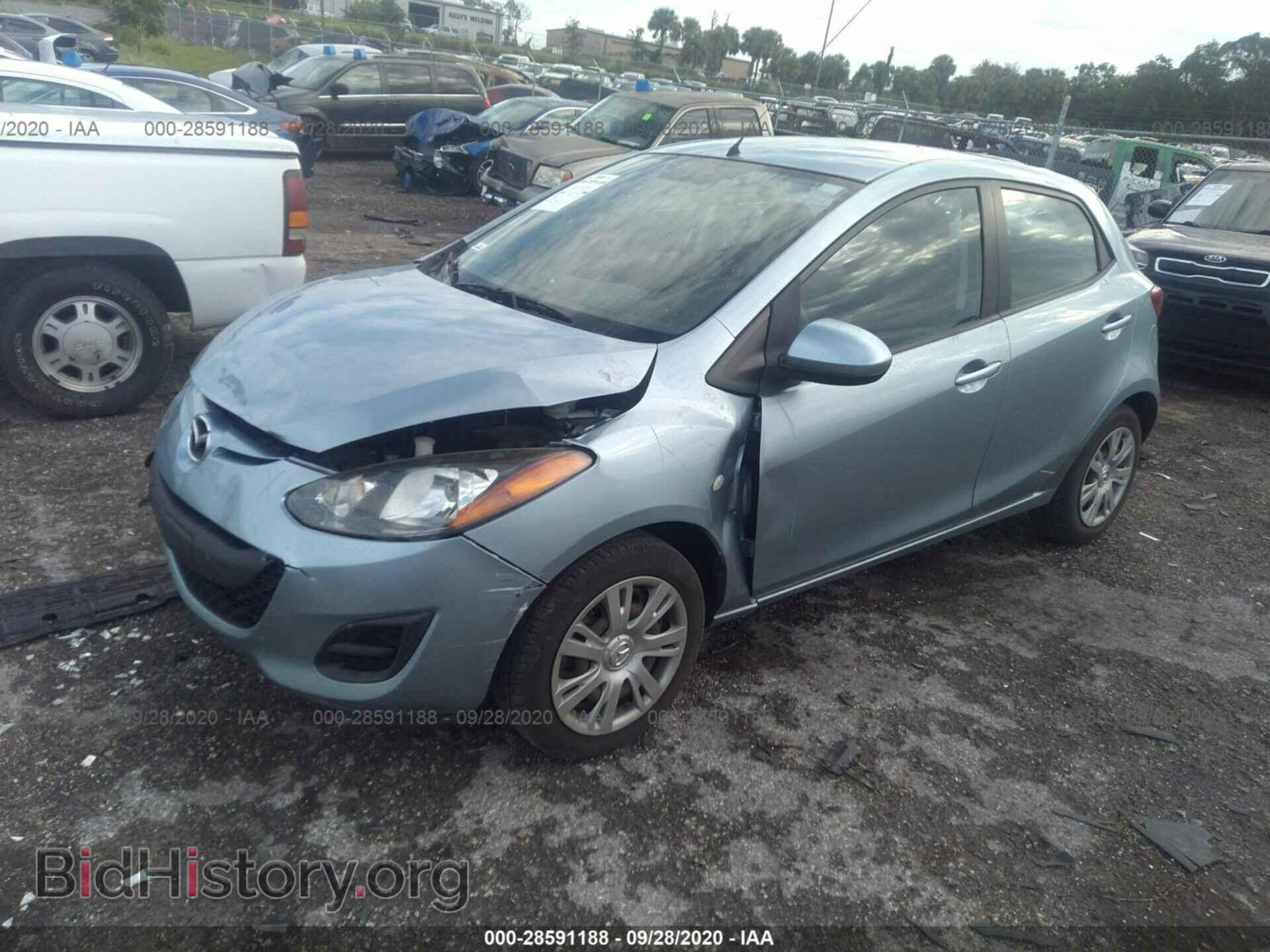 2013 MAZDA MAZDA2 - VIN: JM1DE1KY4D0168175 - Фото 2