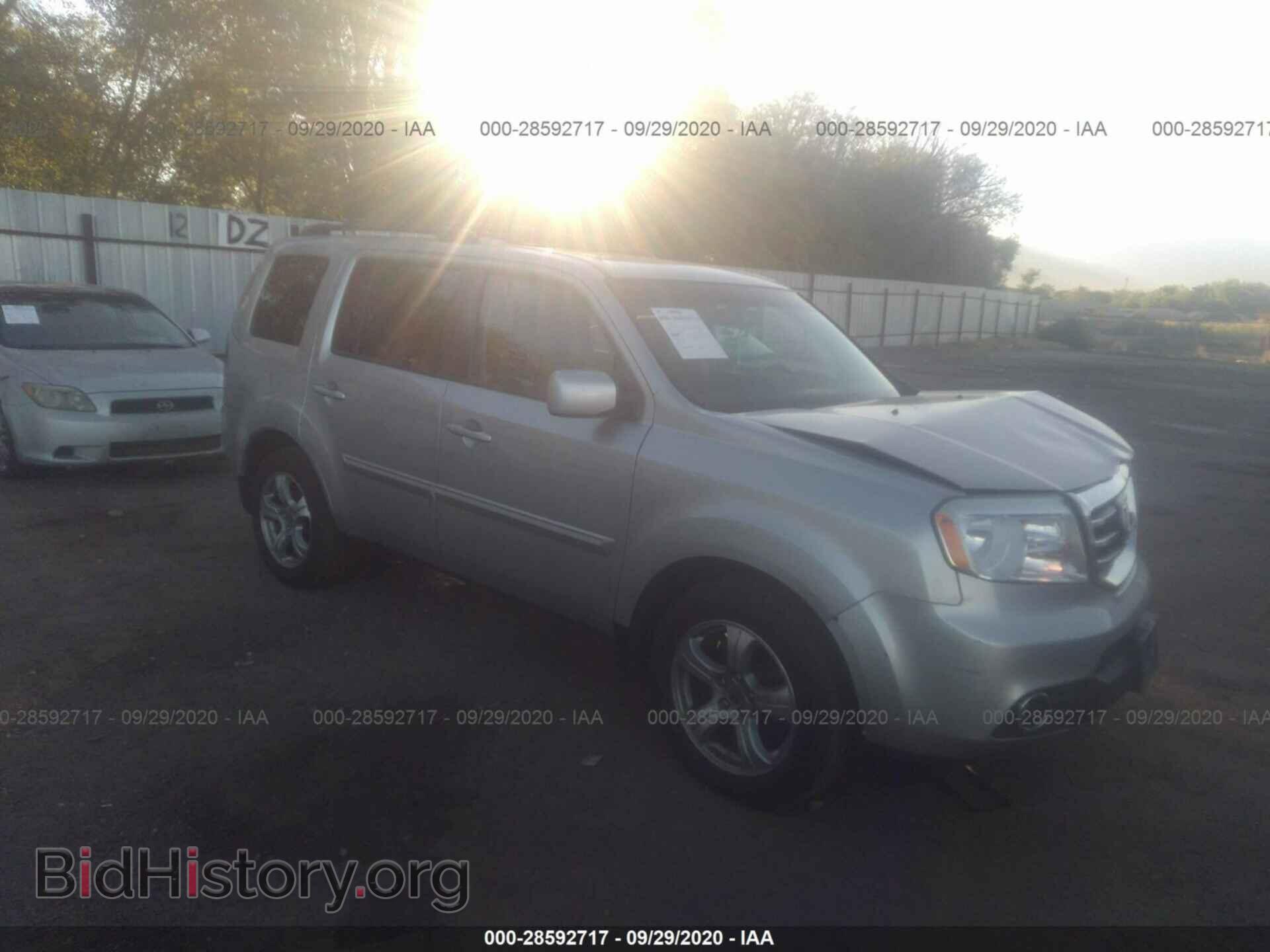 Photo 5FNYF4H59CB061488 - HONDA PILOT 2012