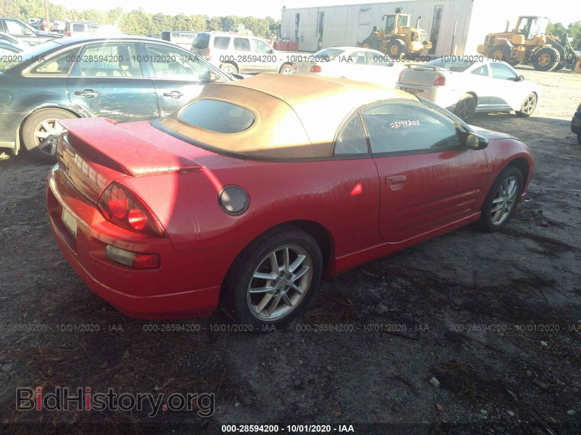 2001 MITSUBISHI ECLIPSE - VIN: 4A3AE55H21E007129 - Фото 4