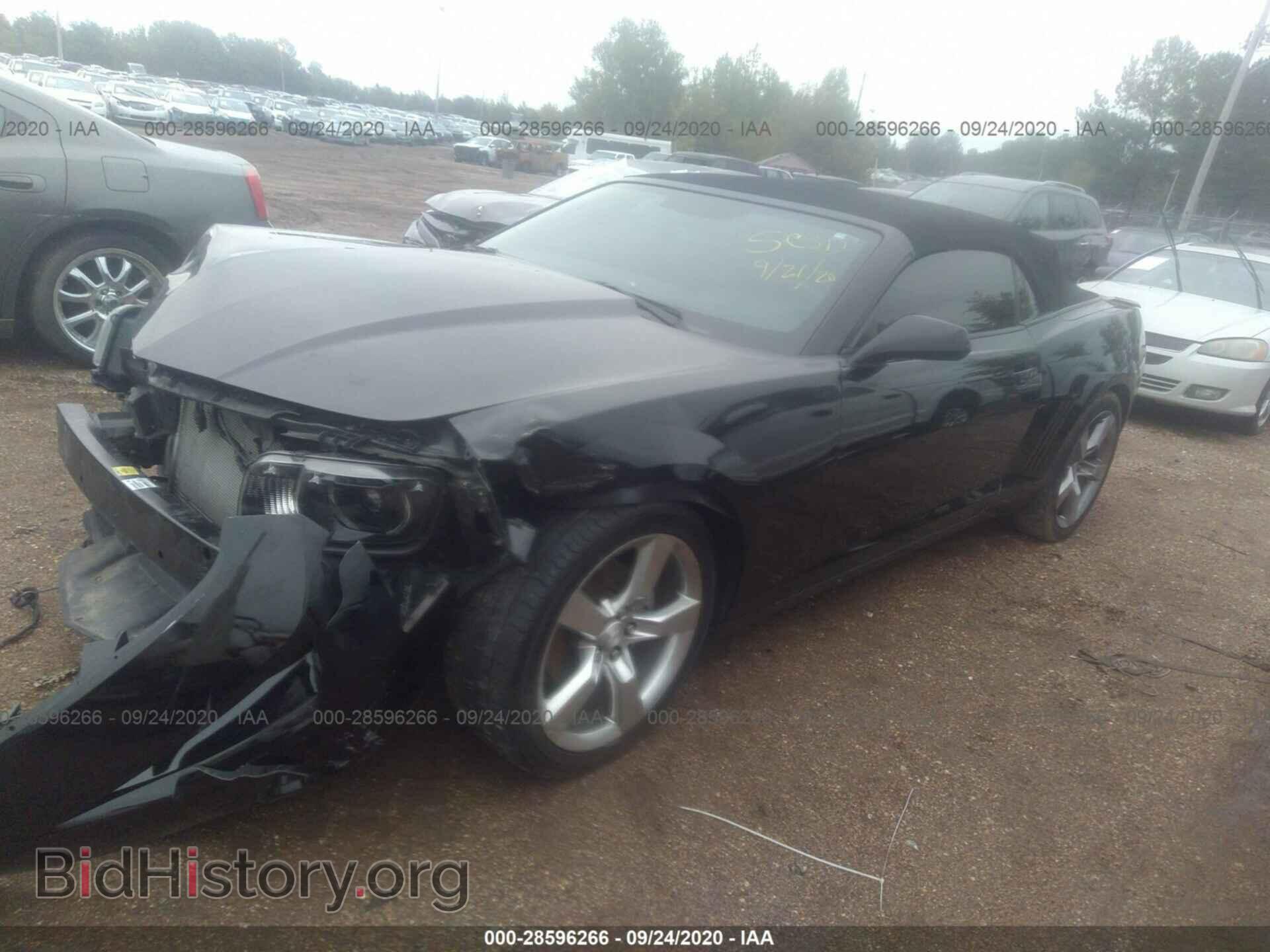 2012 CHEVROLET CAMARO - VIN: 2G1FC3D38C9109560 - Фото 2