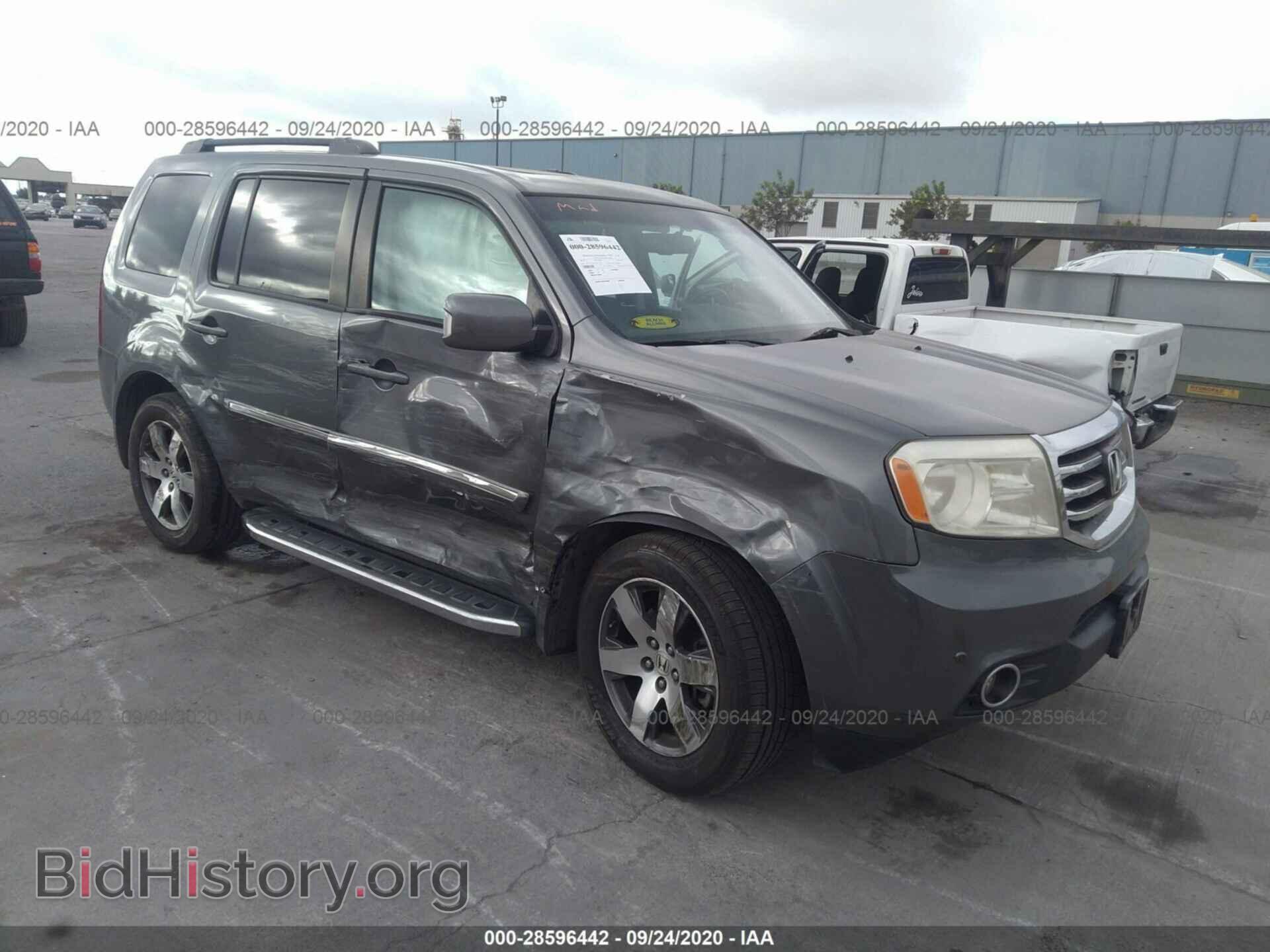 Photo 5FNYF4H91CB011395 - HONDA PILOT 2012