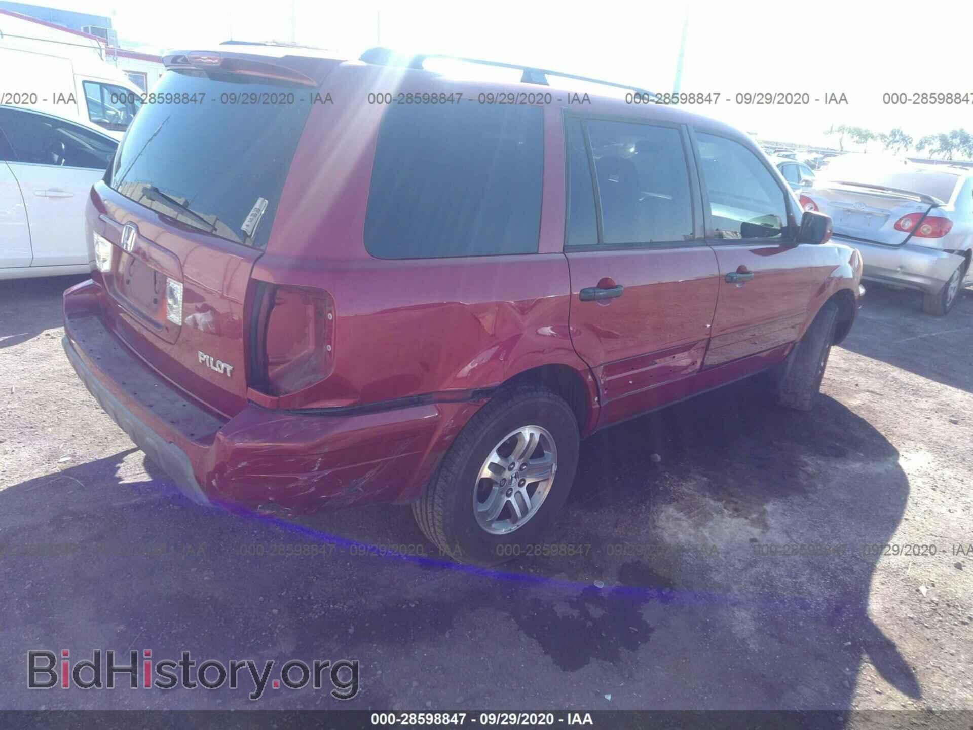 2005 HONDA PILOT - VIN: 5FNYF18505B045259 - Фото 4