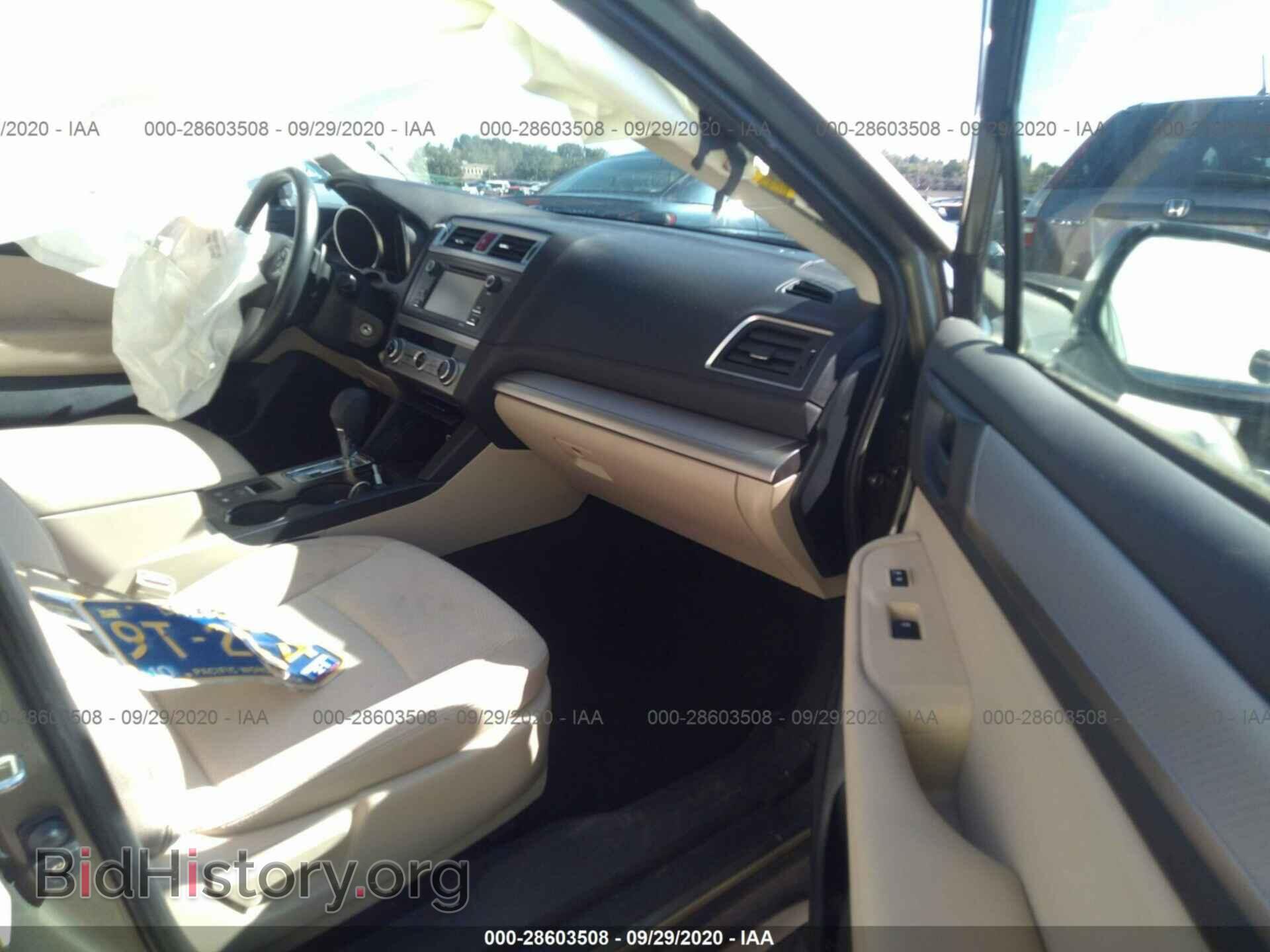 2016 SUBARU OUTBACK - VIN: 4S4BSAAC2G3209651 - Фото 5