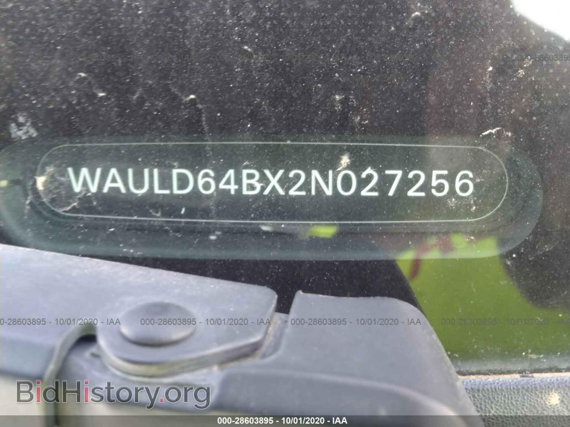 2002 AUDI A6 - VIN: WAULD64BX2N027256 - Фото 9