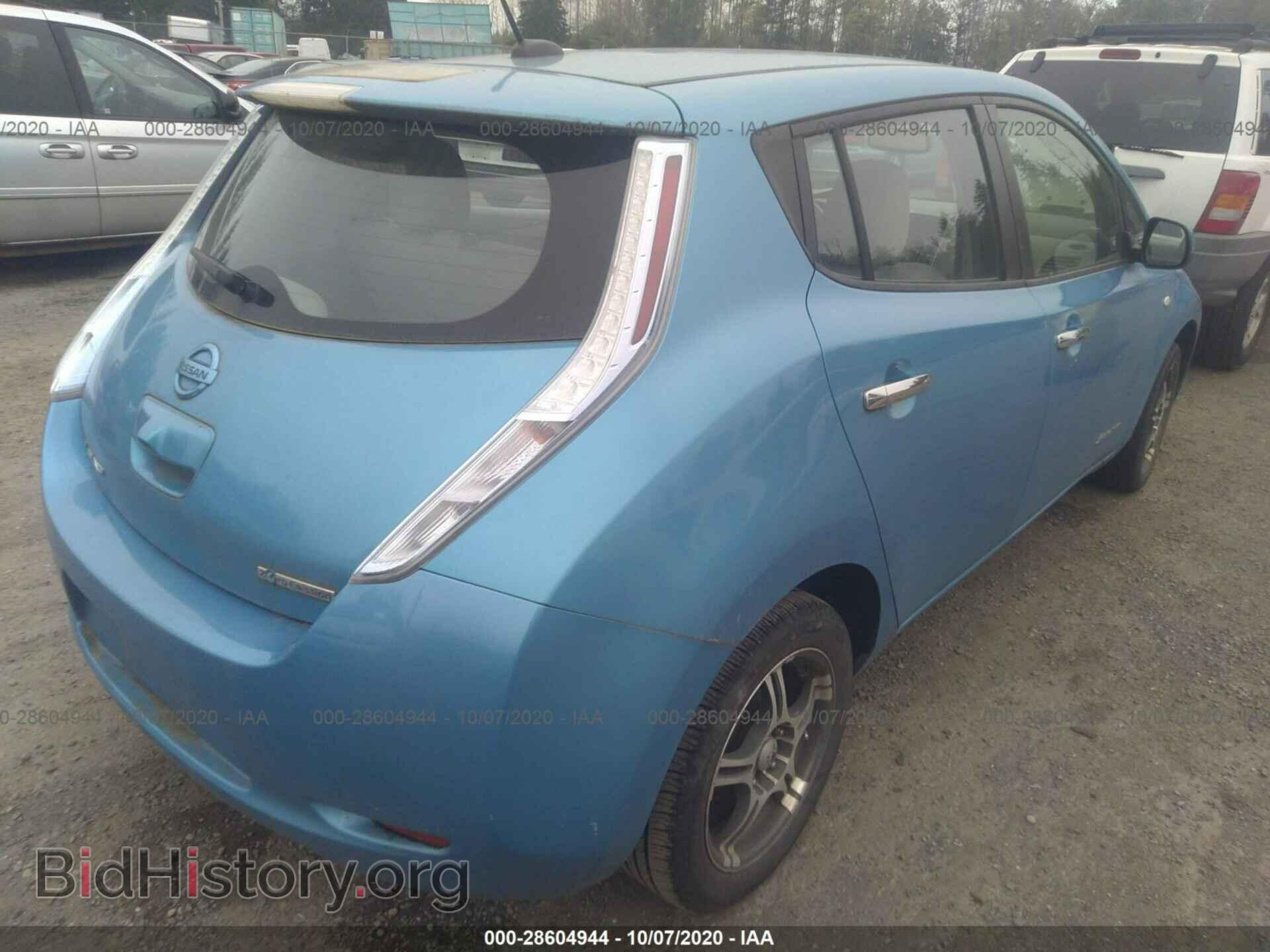 2012 NISSAN LEAF - VIN: JN1AZ0CP6CT021878 - Фото 4