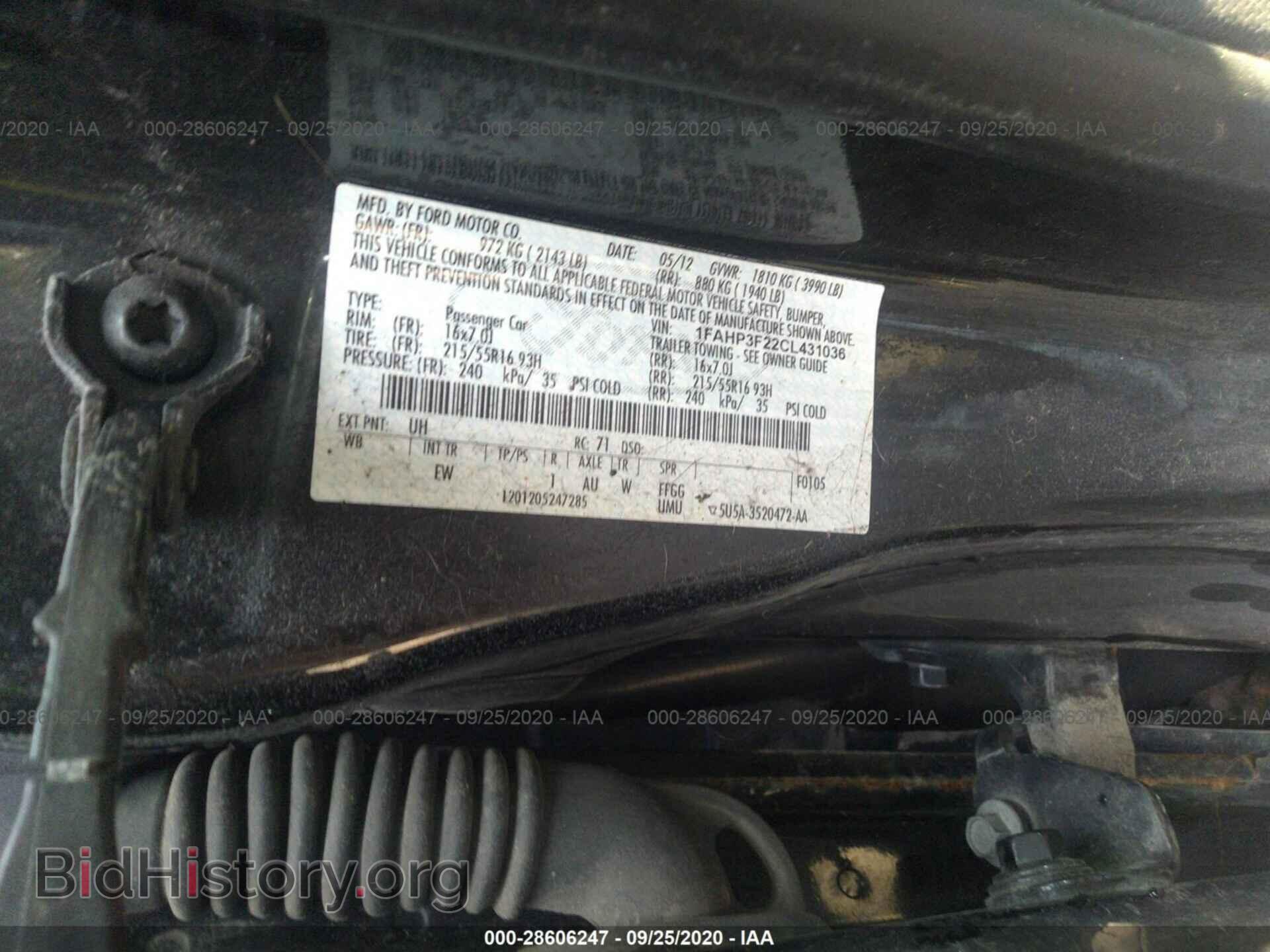 2012 FORD FOCUS - VIN: 1FAHP3F22CL431036 - Фото 9