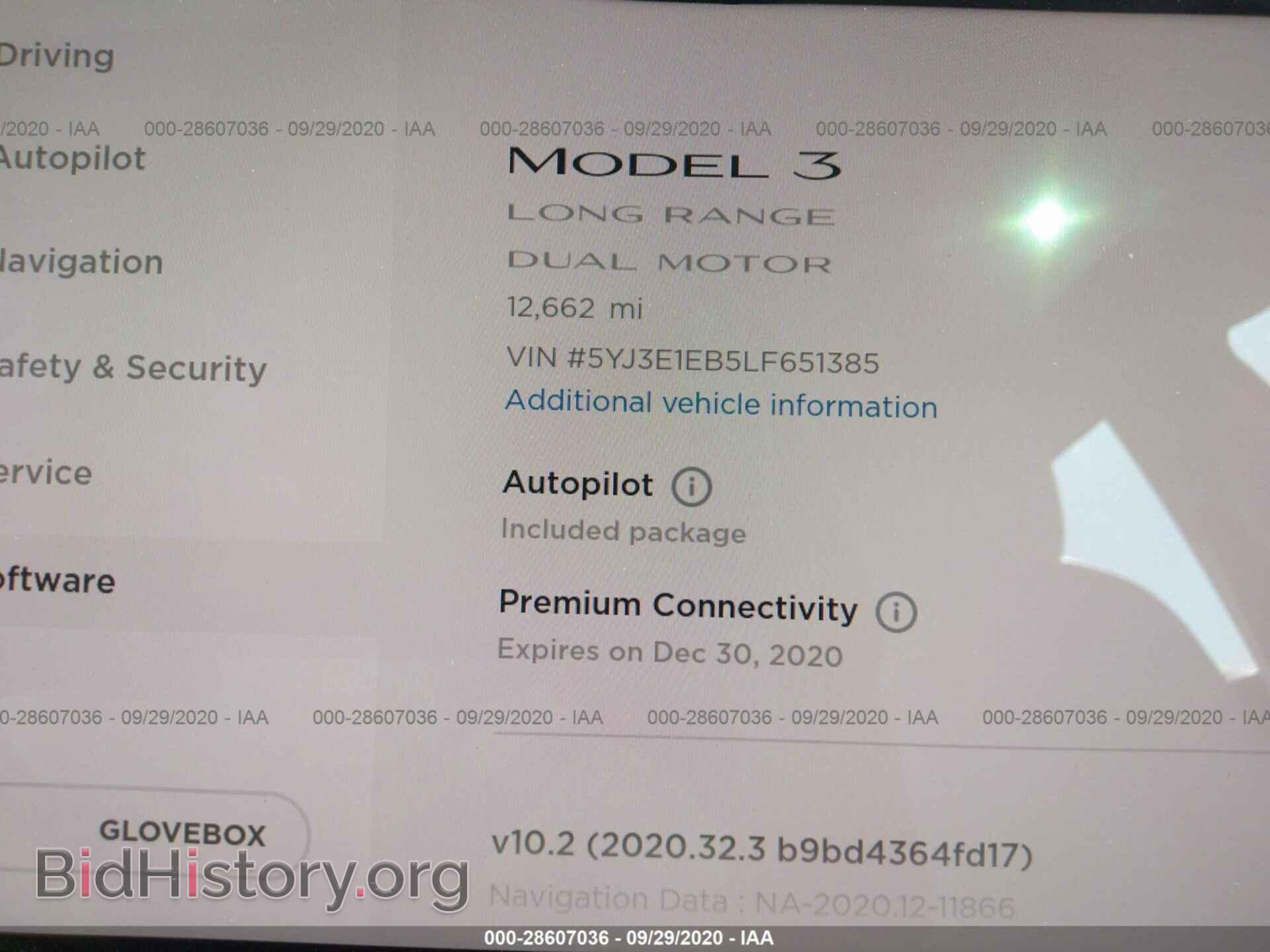 2020 TESLA MODEL 3 - VIN: 5YJ3E1EB5LF651385 - Photo 7