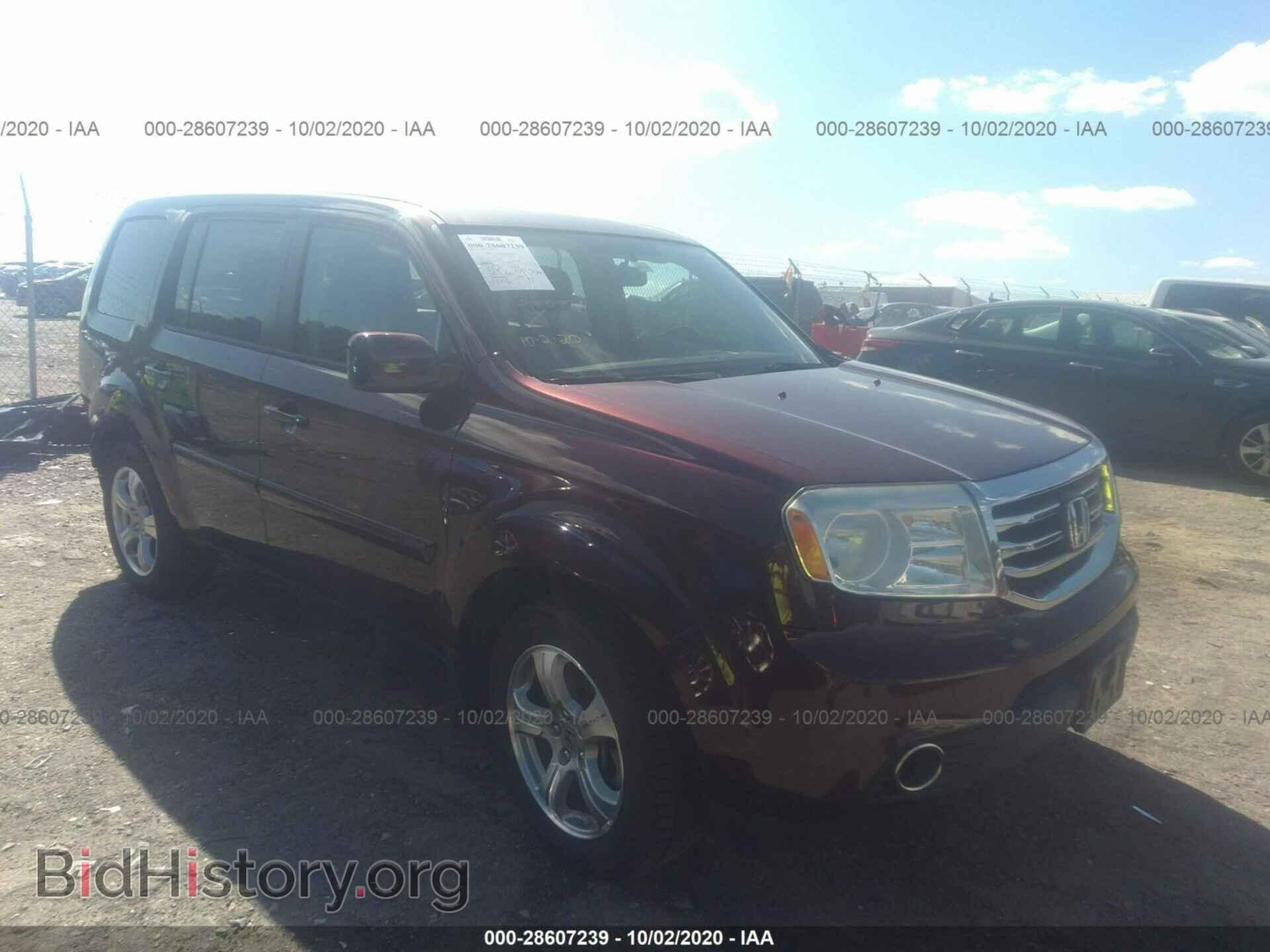 Фотография 5FNYF4H51DB035002 - HONDA PILOT 2013