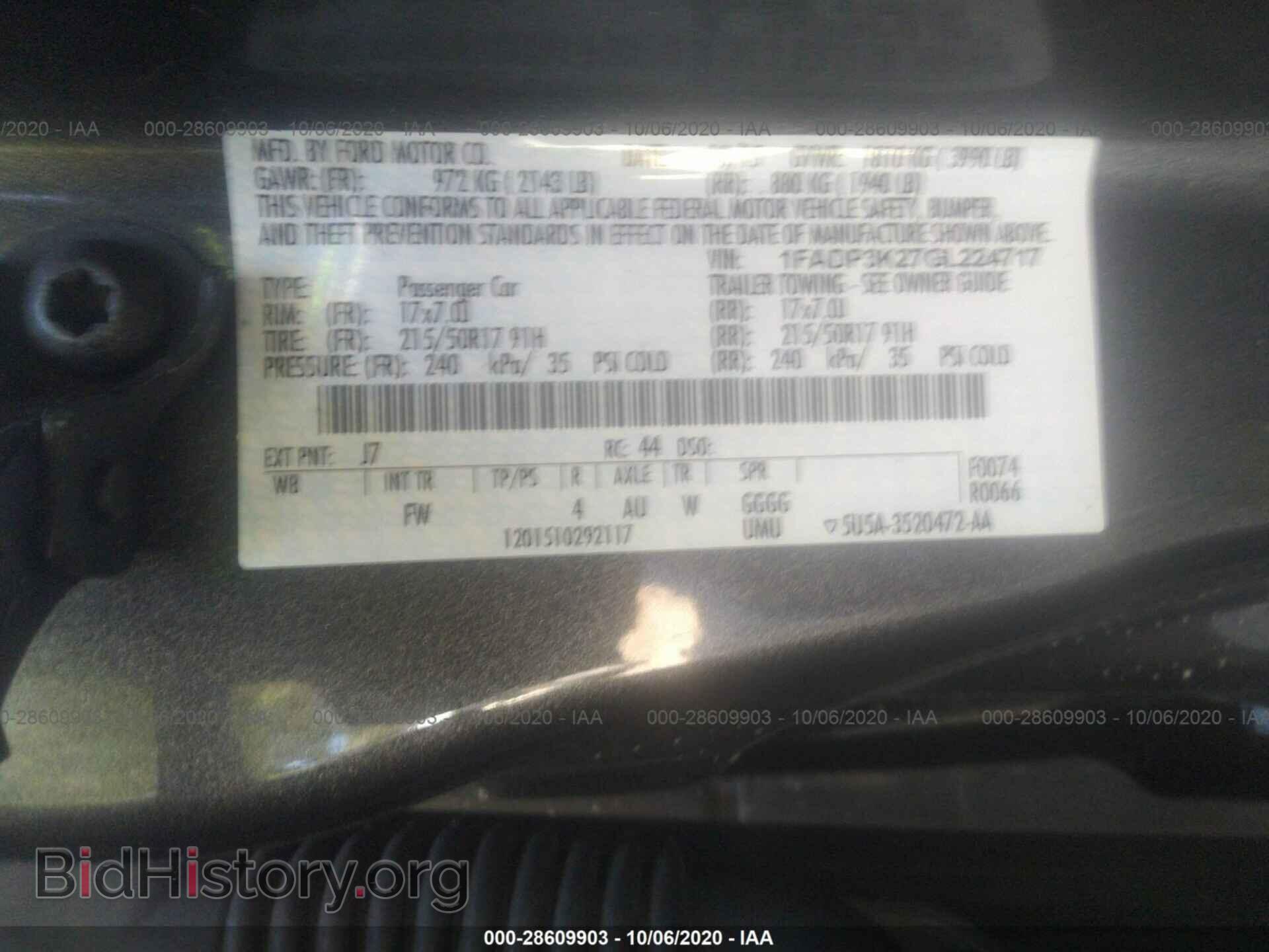 2016 FORD FOCUS - VIN: 1FADP3K27GL224717 - Photo 9
