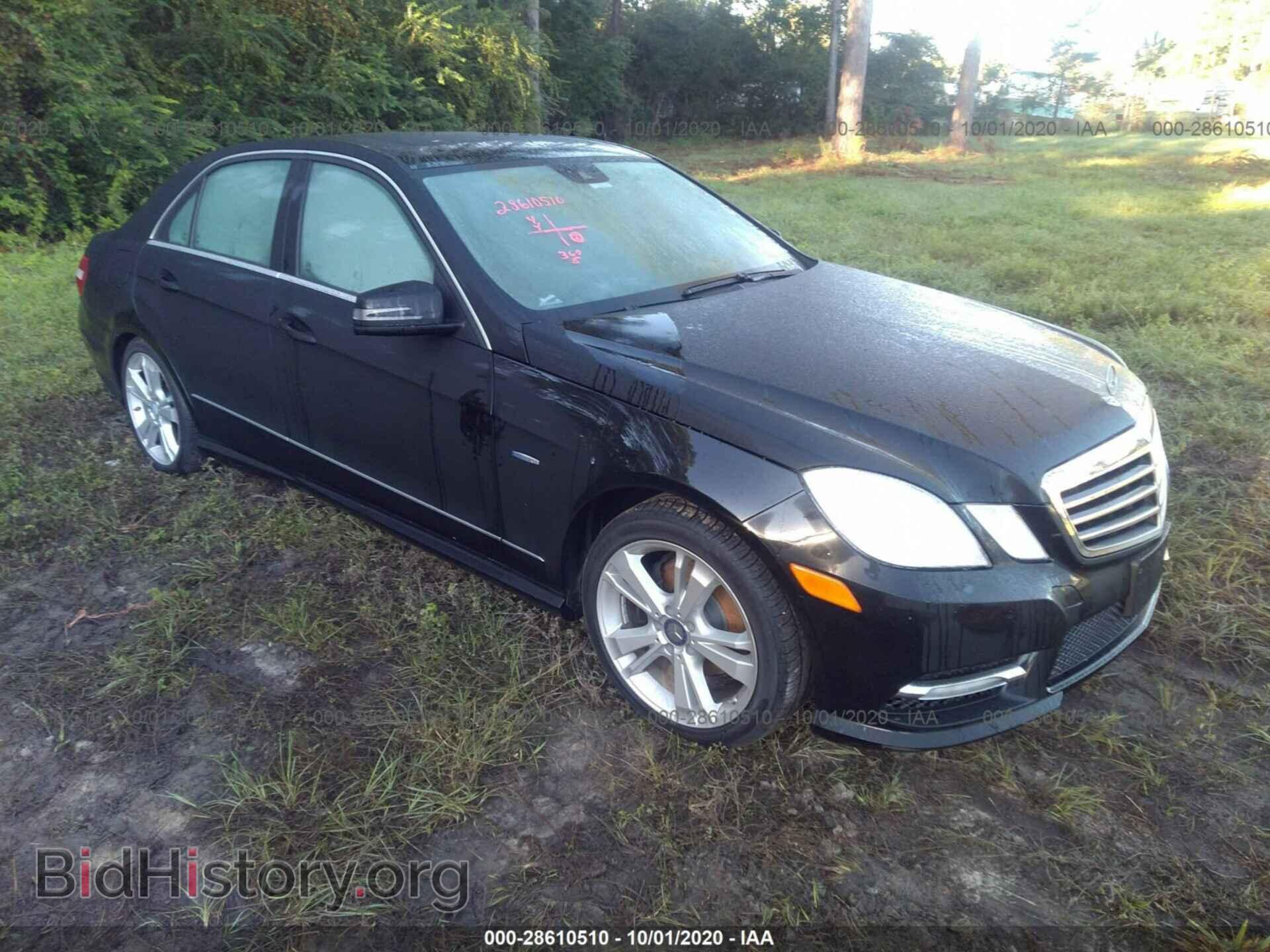 Photo WDDHF5KB2CA519603 - MERCEDES-BENZ E-CLASS 2012