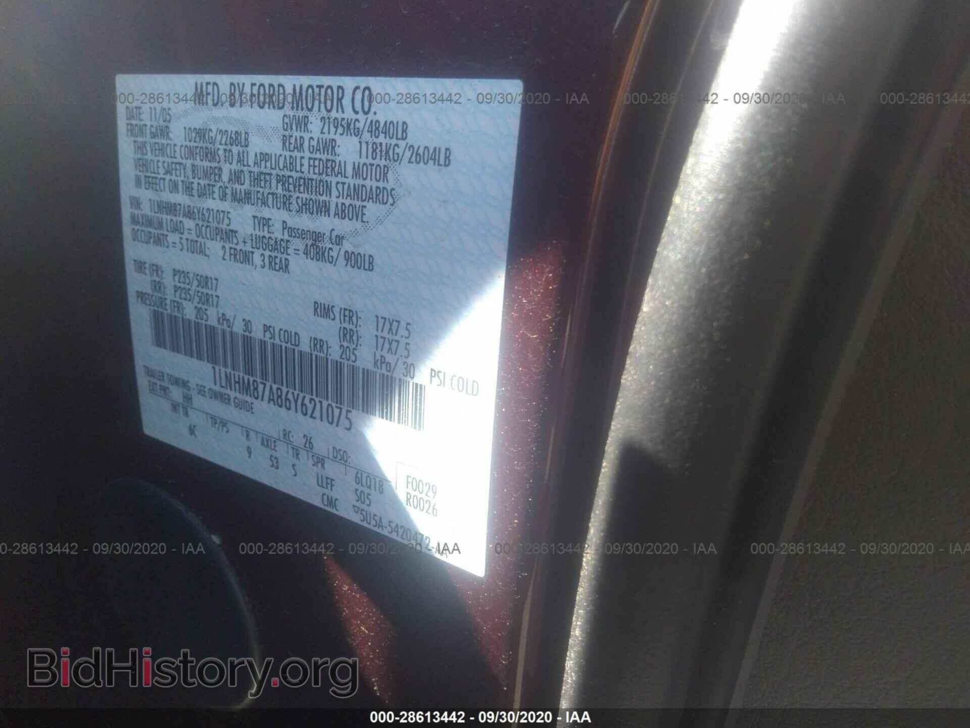 2006 LINCOLN LS - VIN: 1LNHM87A86Y621075 - Фото 9