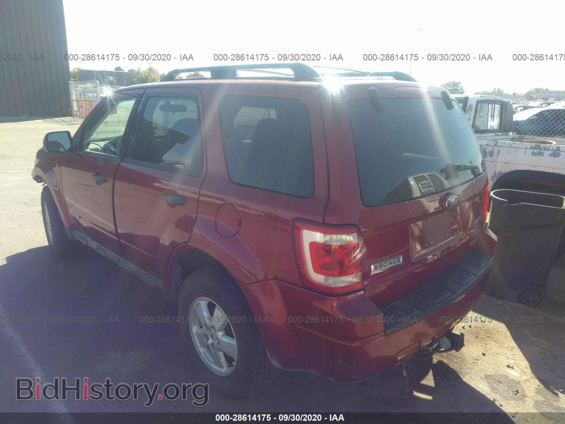 2008 FORD ESCAPE - VIN: 1FMCU93118KC64088 - Фото 3