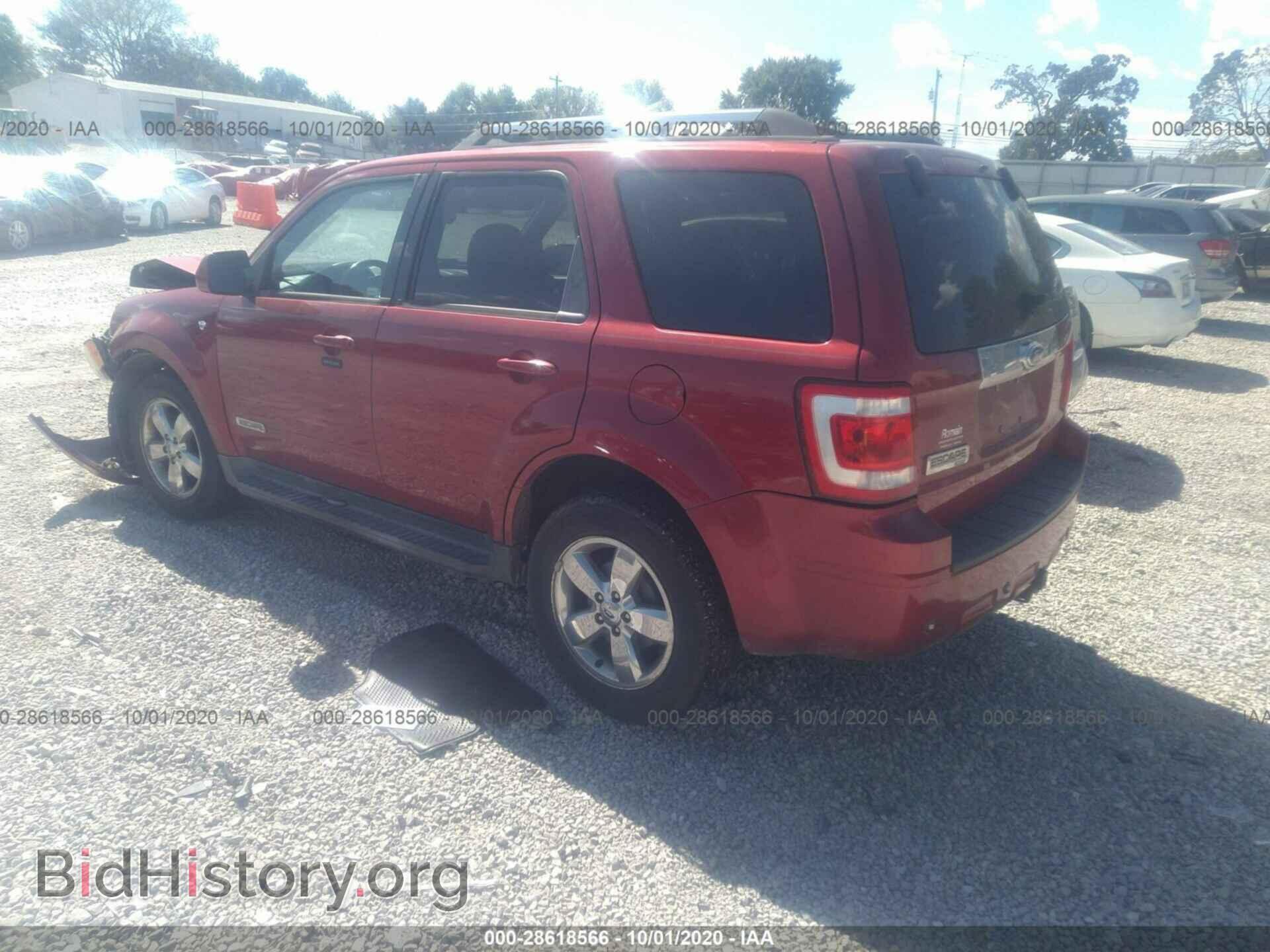 2008 FORD ESCAPE - VIN: 1FMCU04128KB49588 - Фото 3