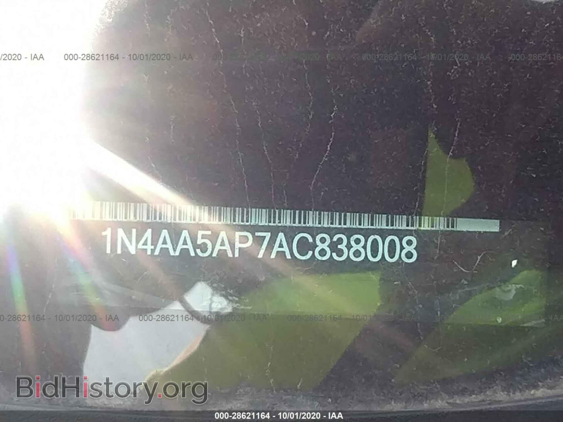 2010 NISSAN MAXIMA - VIN: 1N4AA5AP7AC838008 - Фото 9