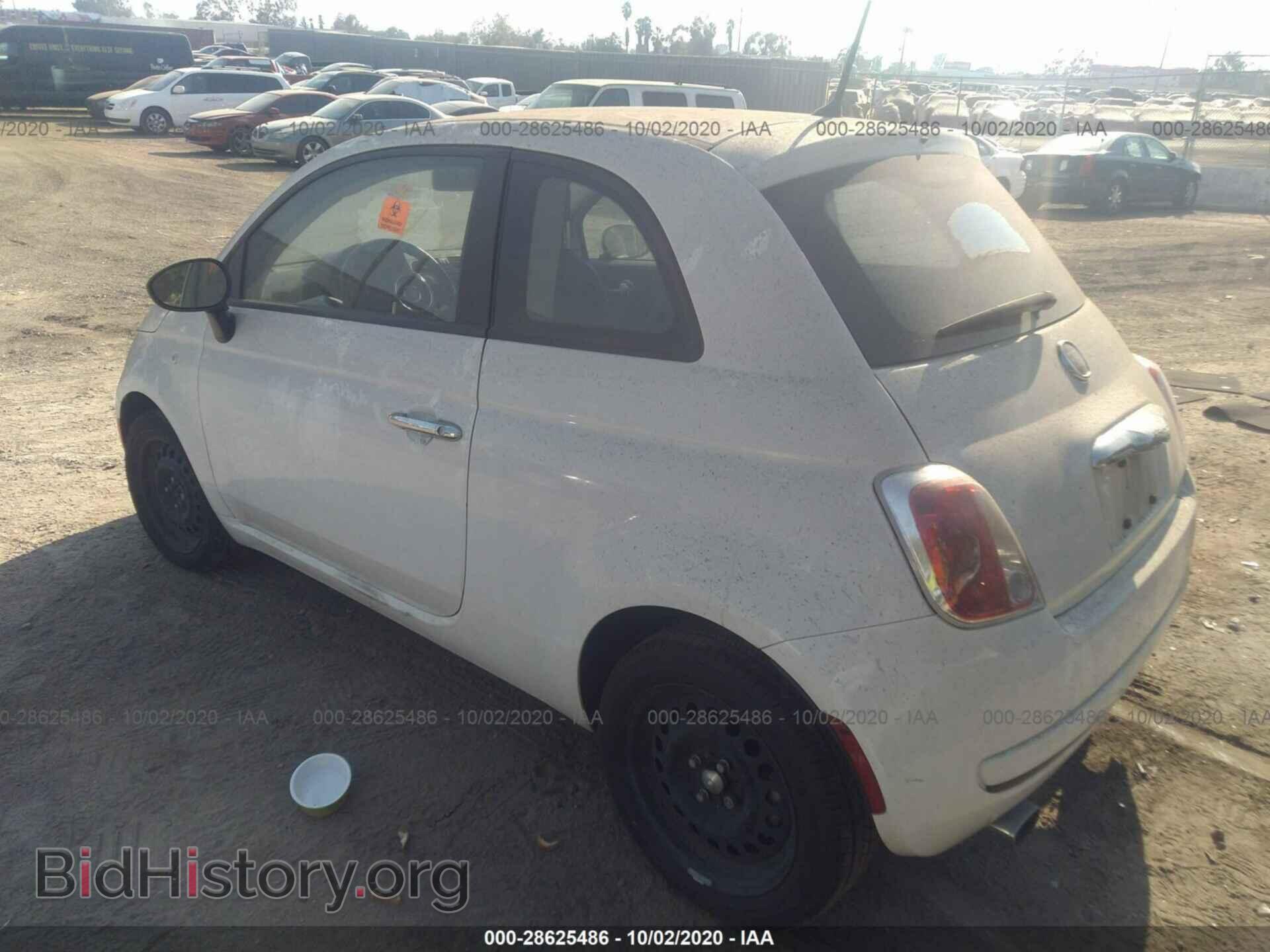 2012 FIAT 500 - VIN: 3C3CFFAR8CT385525 - Photo 3
