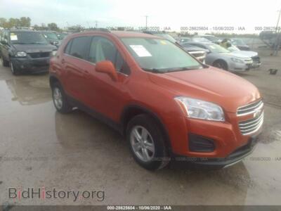 2015 Chevrolet TRAX LT, оранжевый — VIN KL7CJRSB0FB223078, IAAI