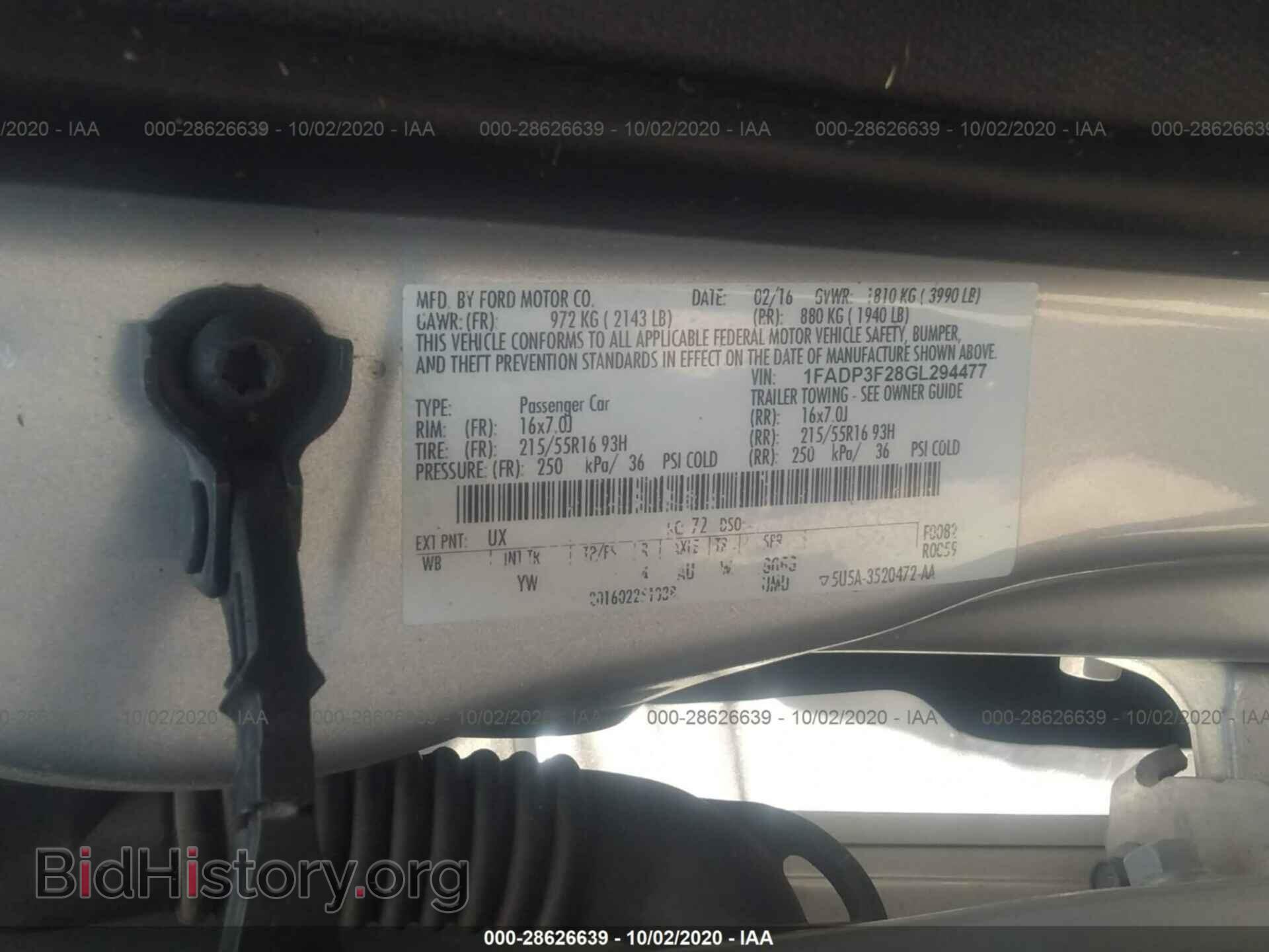 2016 FORD FOCUS - VIN: 1FADP3F28GL294477 - Photo 9