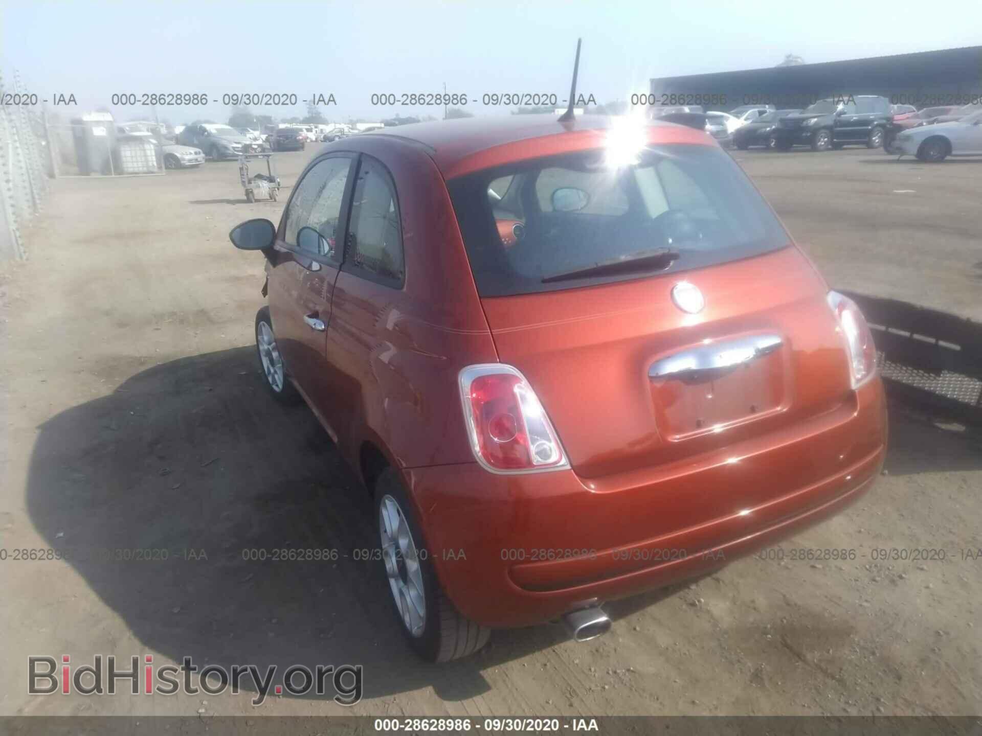 2012 FIAT 500 - VIN: 3C3CFFAR9CT287894 - Фото 3