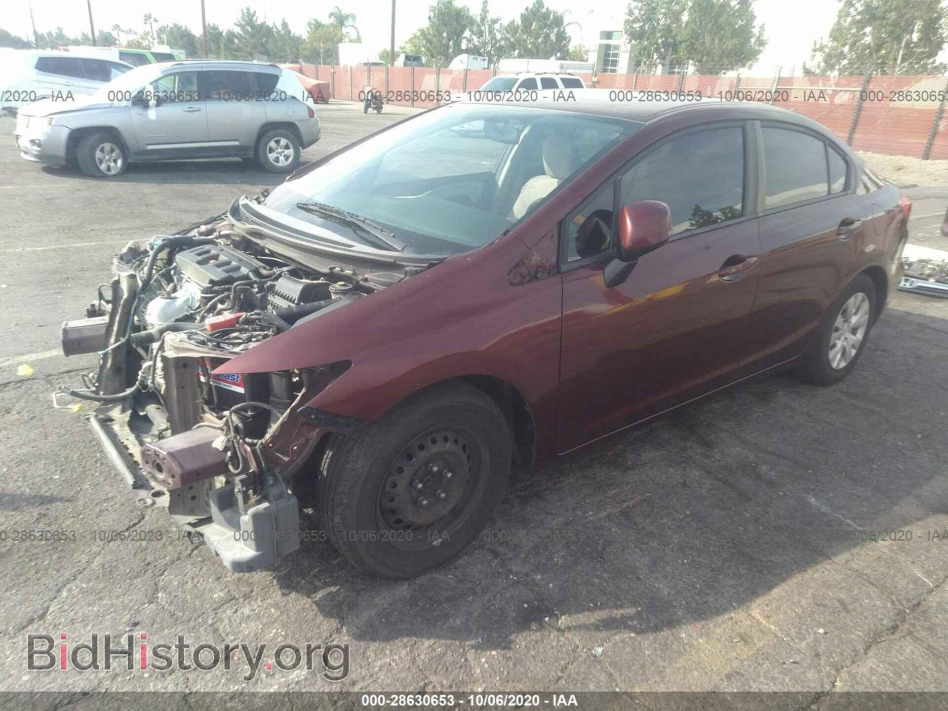 2012 HONDA CIVIC SDN - VIN: 19XFB2F57CE080394 - Фото 2