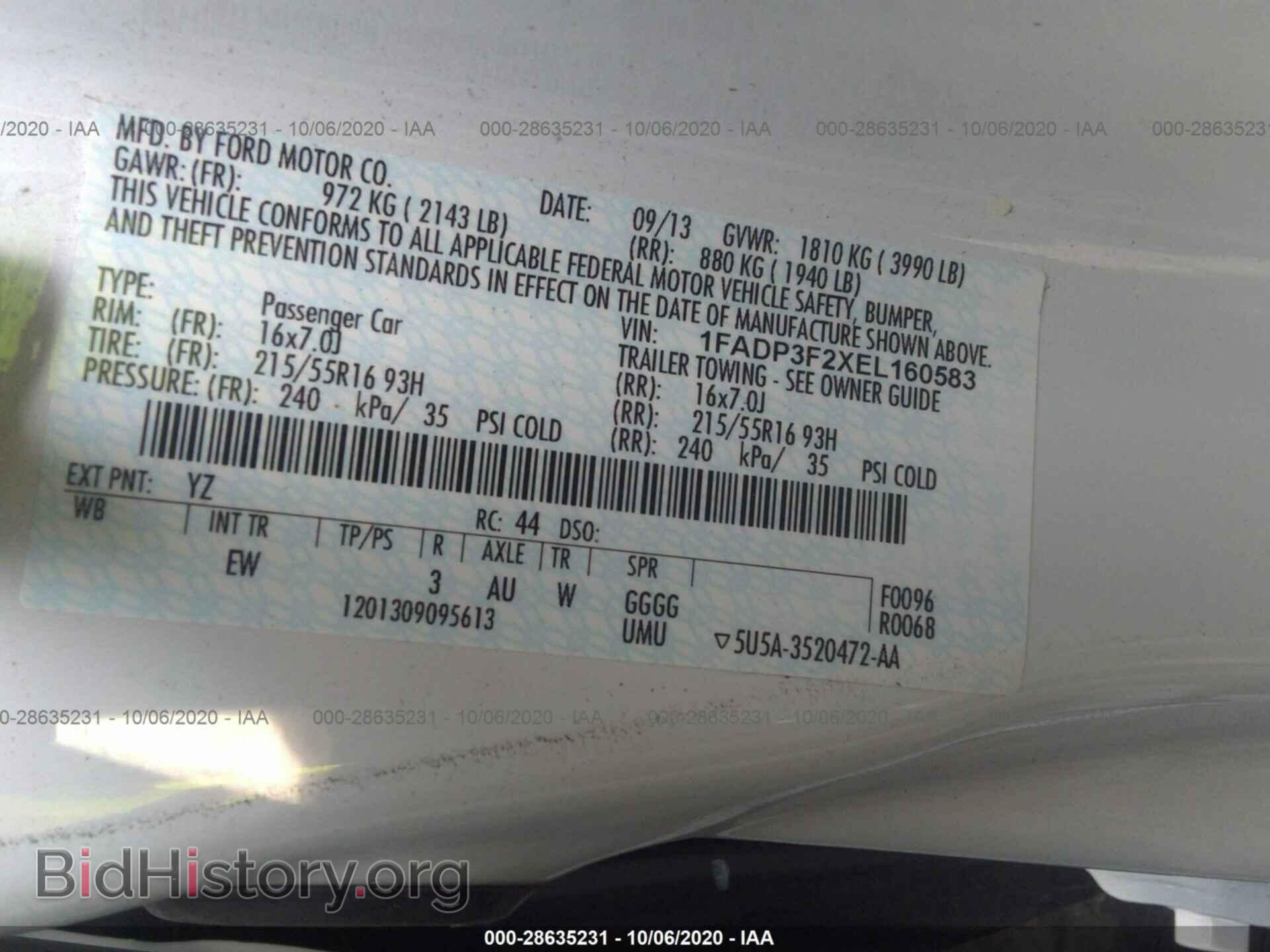 2014 FORD FOCUS - VIN: 1FADP3F2XEL160583 - Photo 9