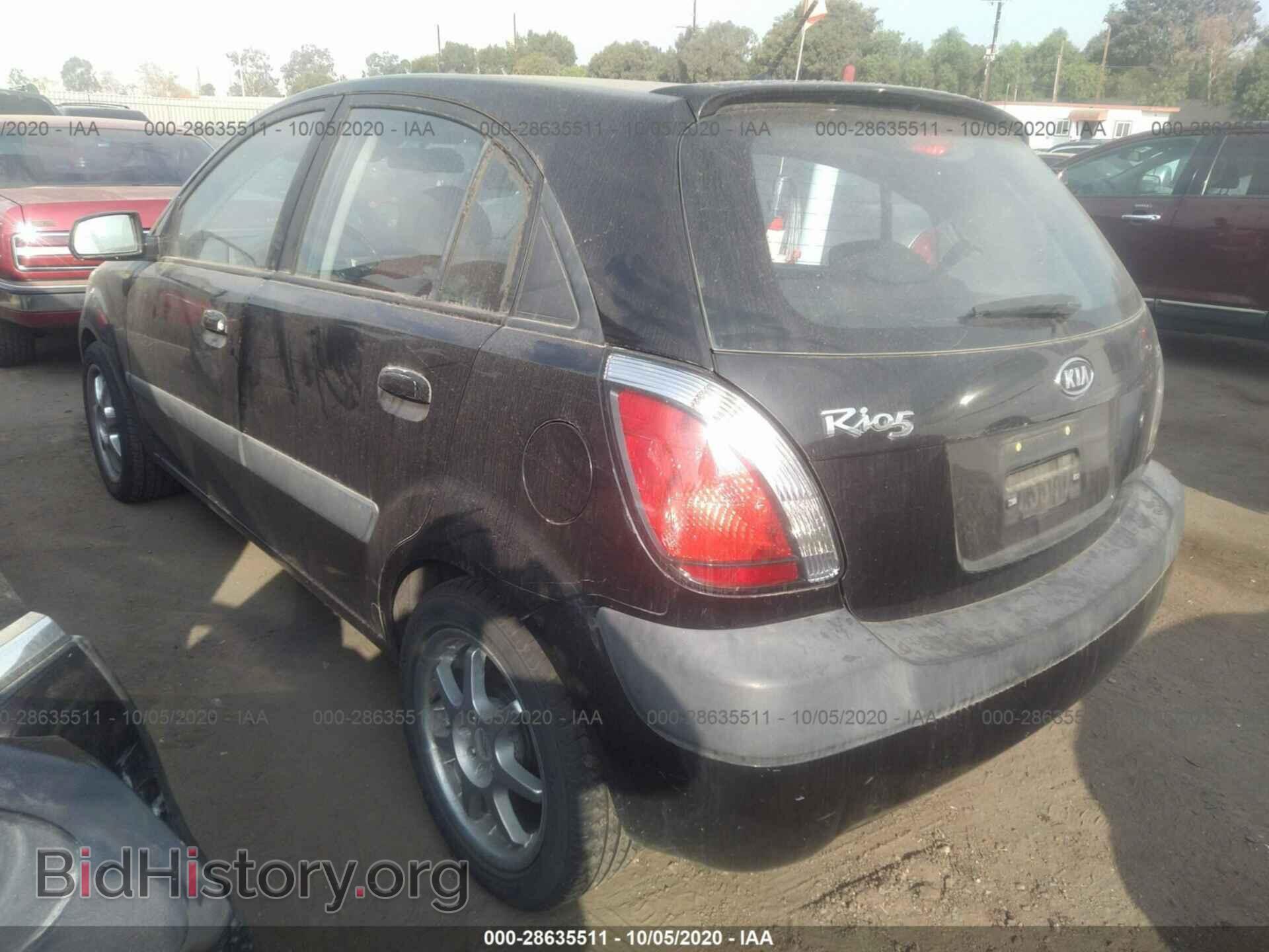 2007 KIA RIO5 - VIN: KNADE163676226851 - Фото 3