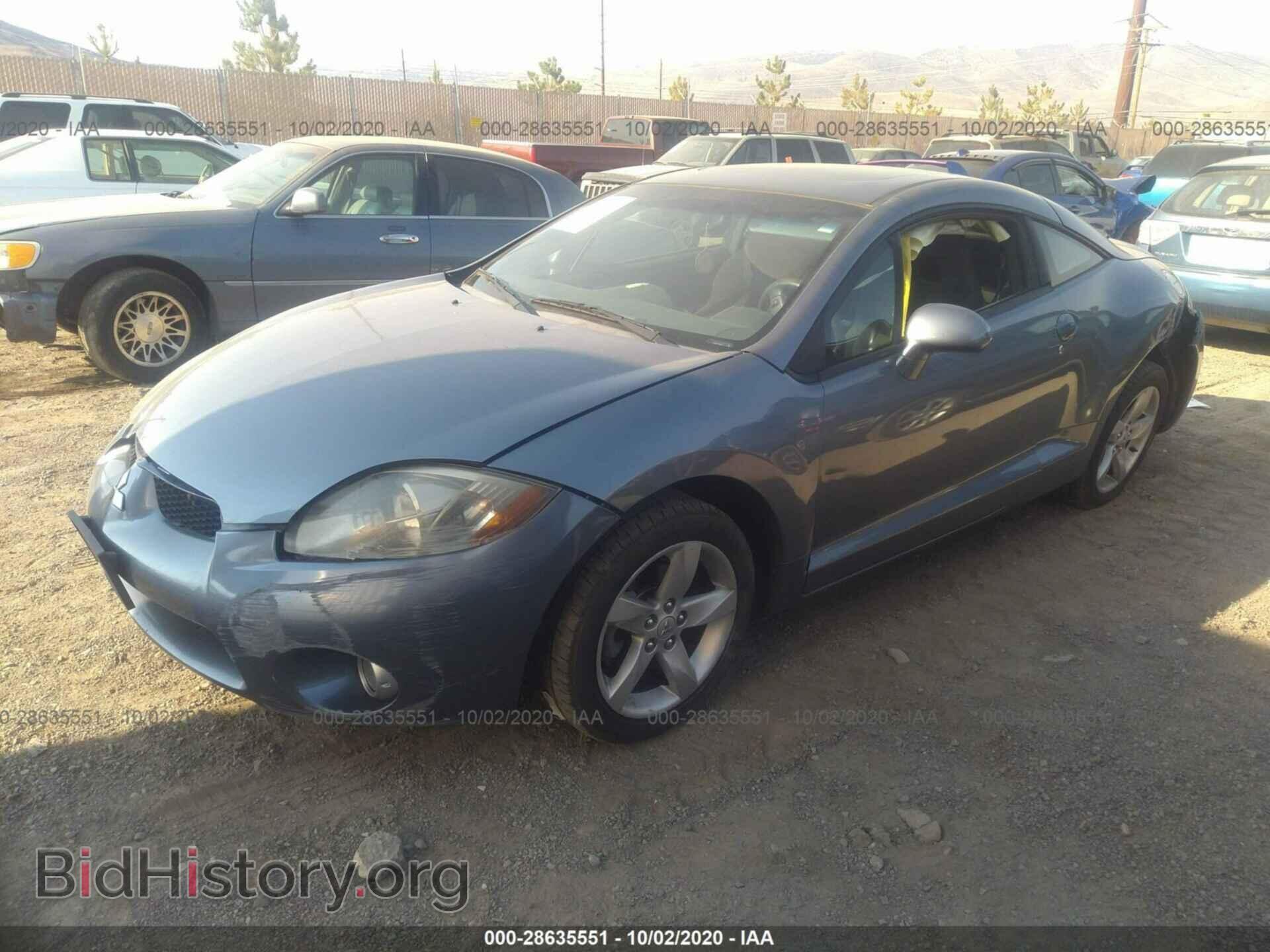 2007 MITSUBISHI ECLIPSE - VIN: 4A3AK34T17E022197 - Фото 2