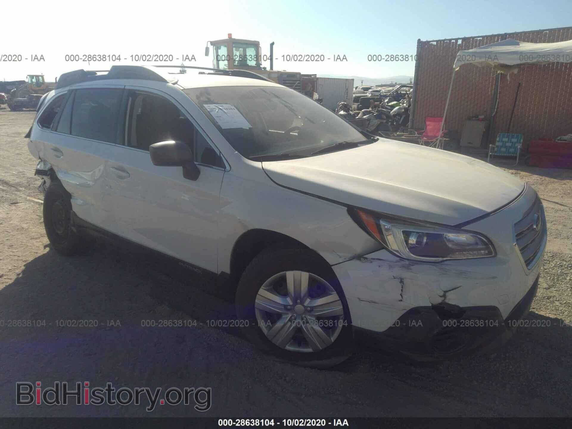 Фотография 4S4BSAAC0G3318318 - SUBARU OUTBACK 2016