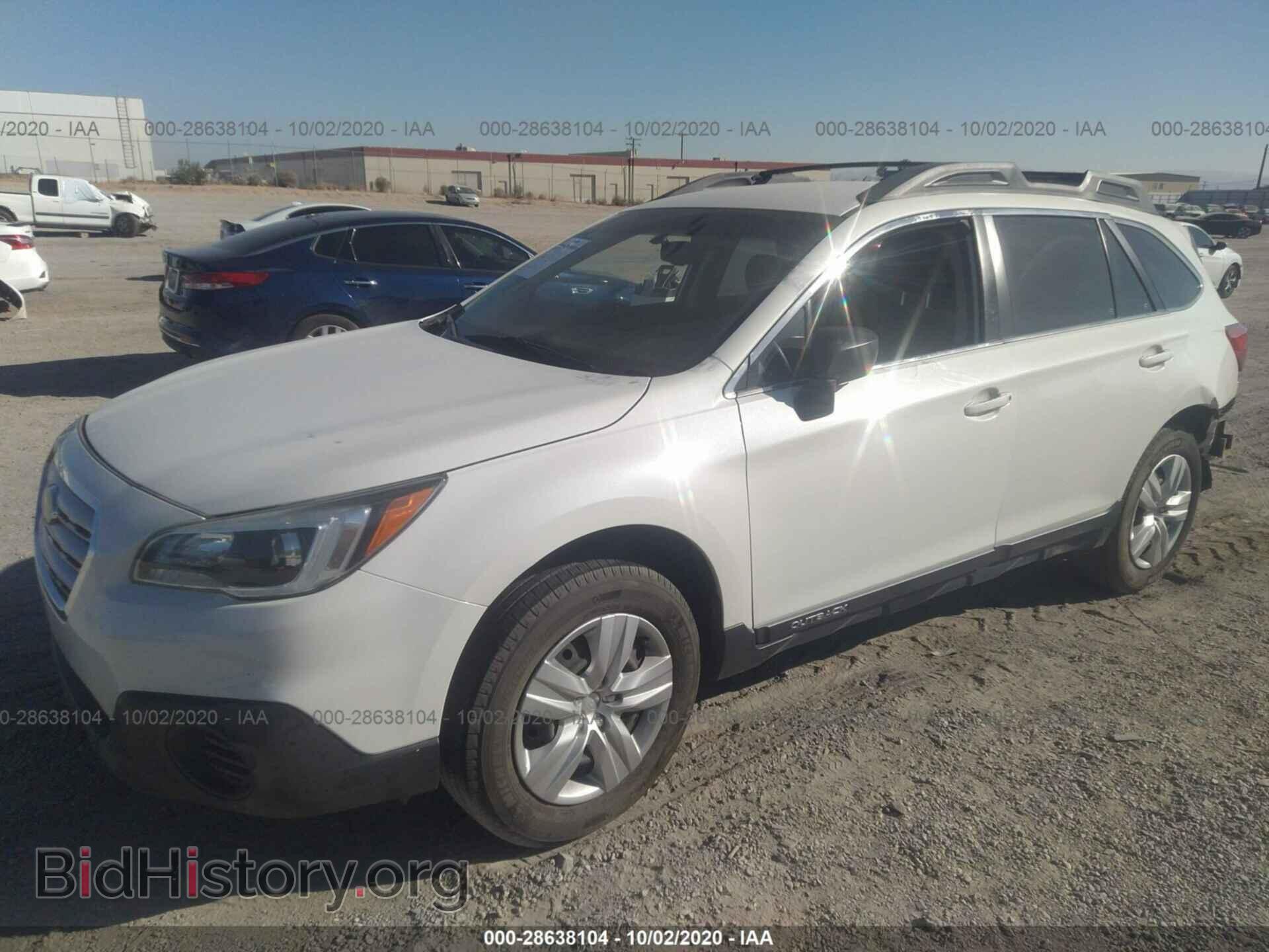 2016 SUBARU OUTBACK - VIN: 4S4BSAAC0G3318318 - Фото 2