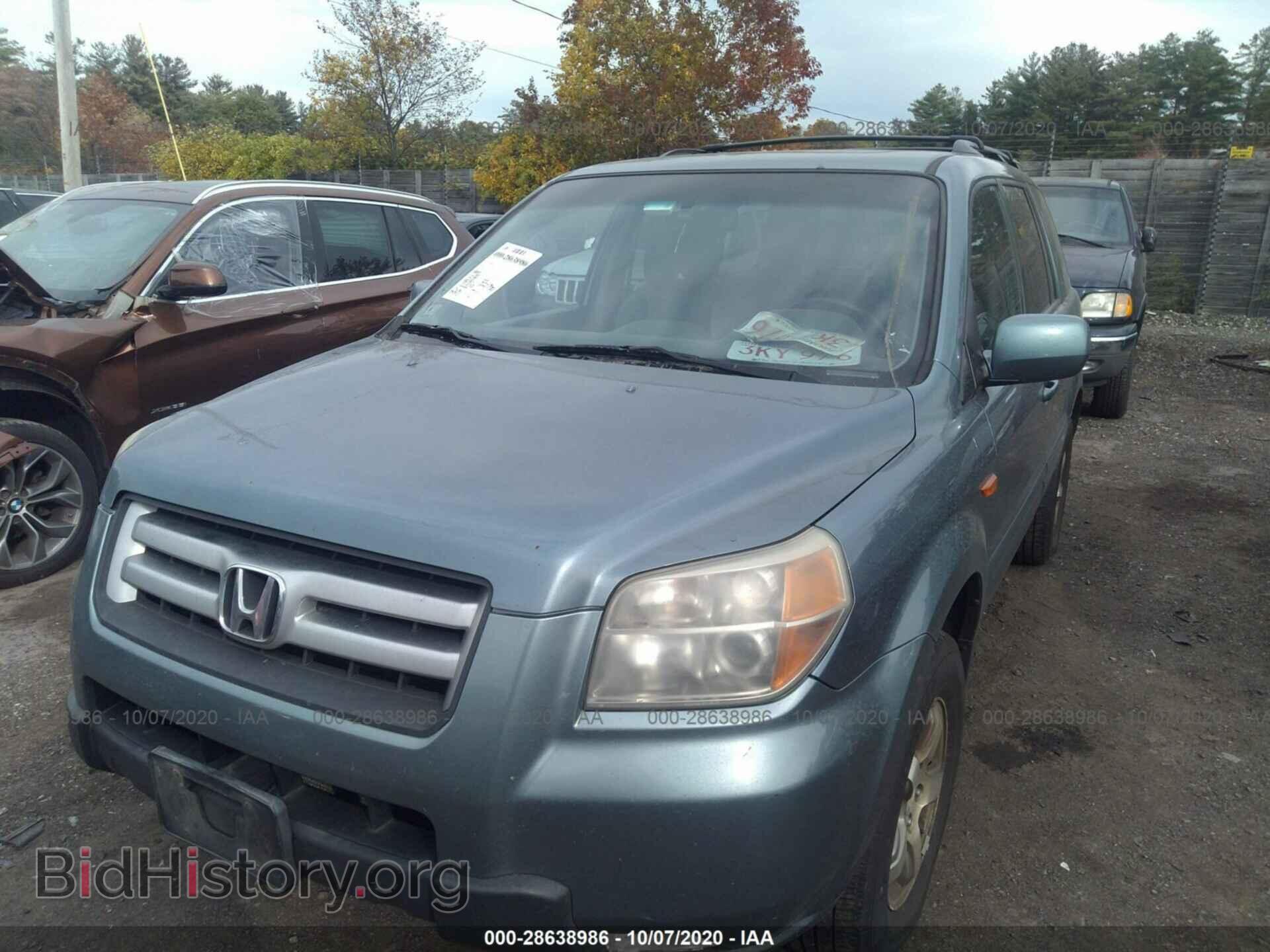 2006 HONDA PILOT - VIN: 2HKYF18686H513721 - Фото 2