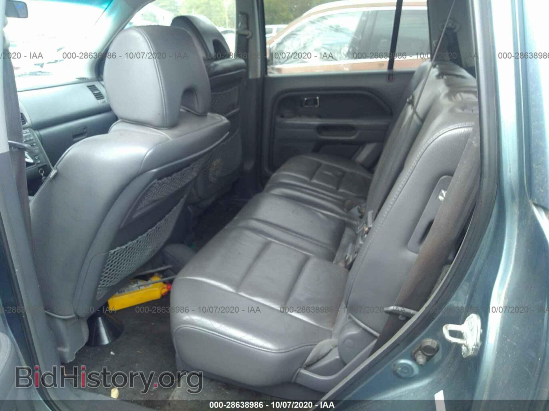 2006 HONDA PILOT - VIN: 2HKYF18686H513721 - Фото 8