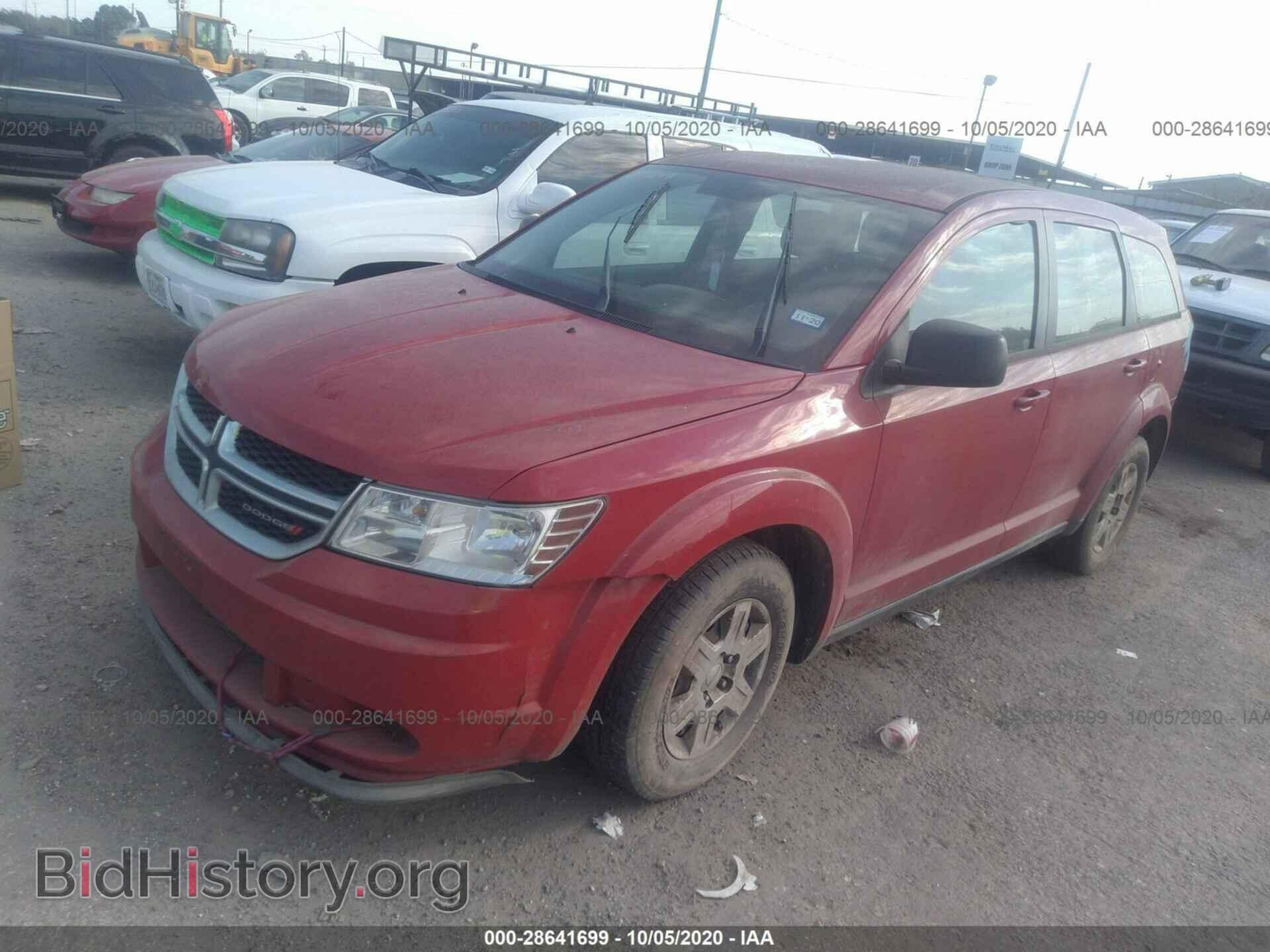 2012 DODGE JOURNEY - VIN: 3C4PDCAB4CT387924 - Фото 2