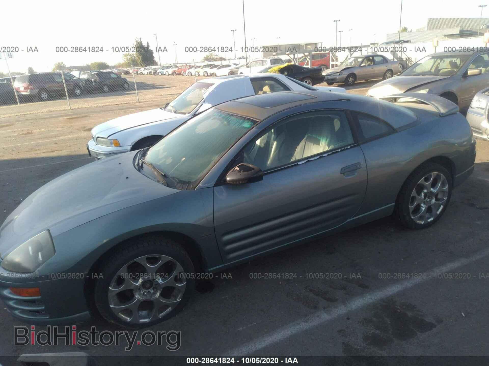 2001 MITSUBISHI ECLIPSE - VIN: 4A3AC44G01E185792 - Фото 2