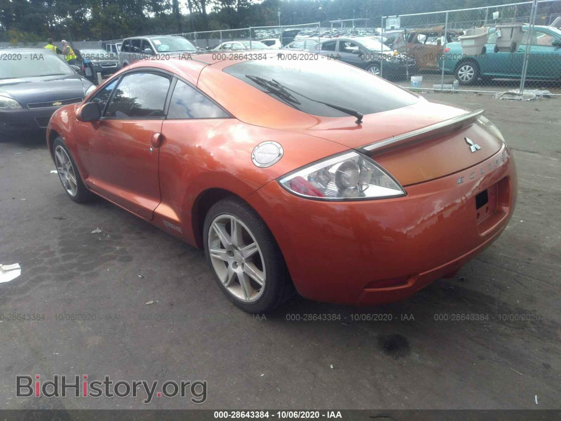 2006 MITSUBISHI ECLIPSE - VIN: 4A3AK34T96E042387 - Фото 3
