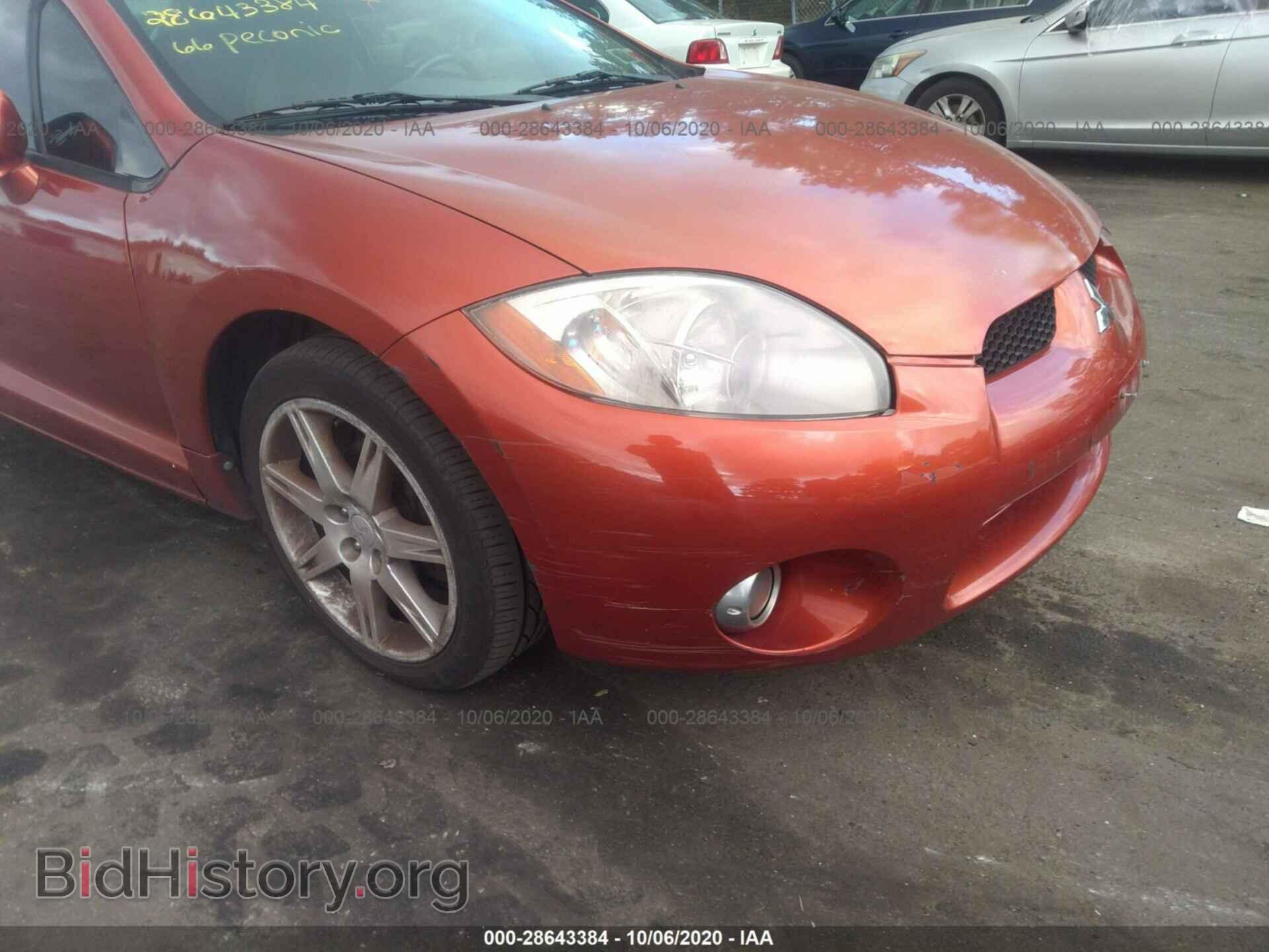 2006 MITSUBISHI ECLIPSE - VIN: 4A3AK34T96E042387 - Фото 6