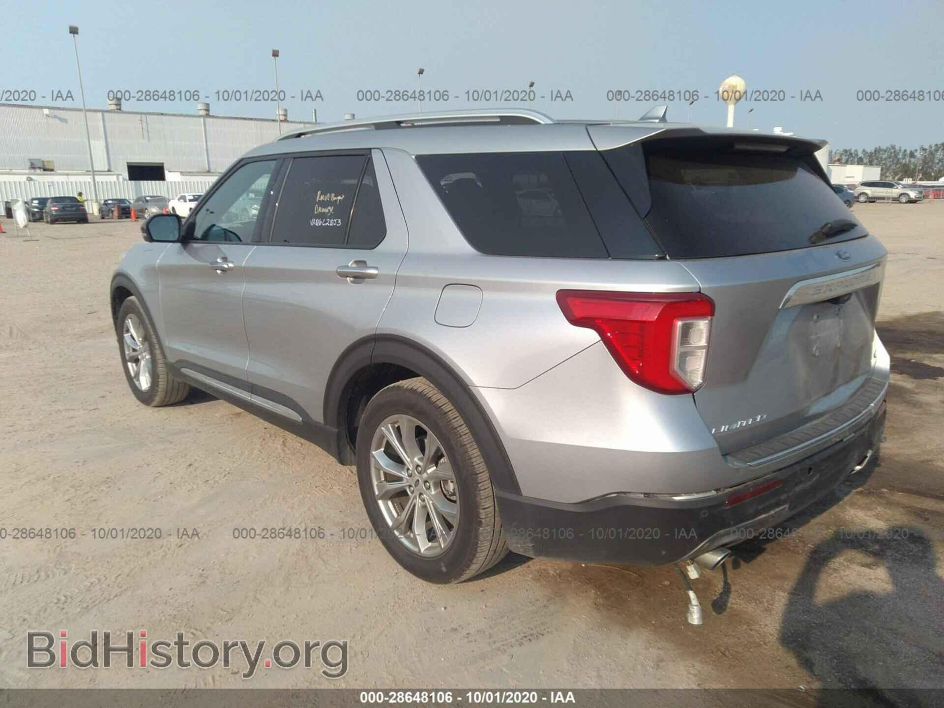 2020 FORD EXPLORER - VIN: 1FMSK7FHXLGB07203 - Фото 3
