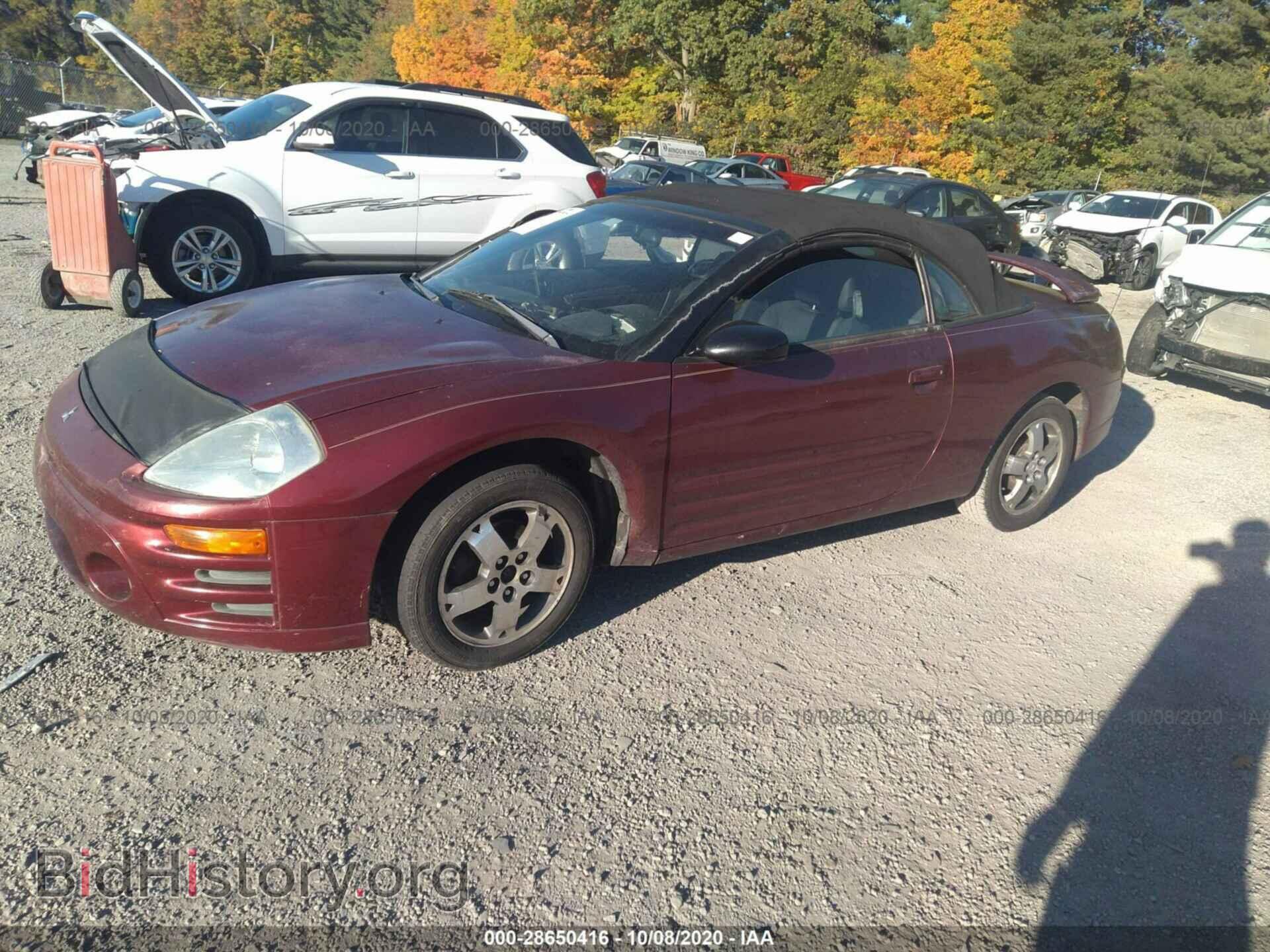 2003 MITSUBISHI ECLIPSE - VIN: 4A3AE45G63E104497 - Photo 2