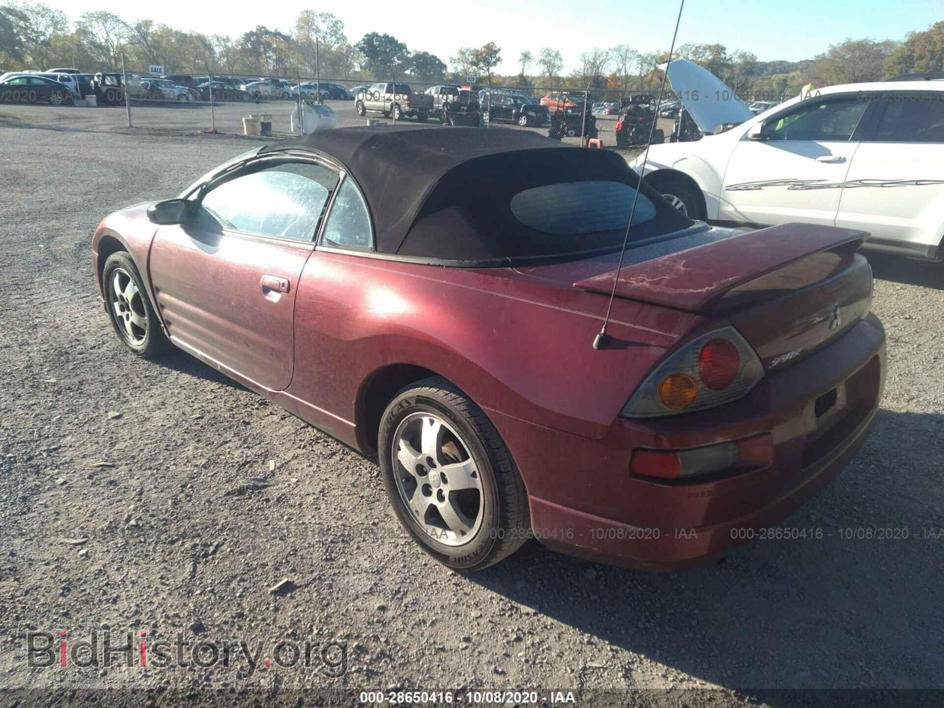 2003 MITSUBISHI ECLIPSE - VIN: 4A3AE45G63E104497 - Photo 3