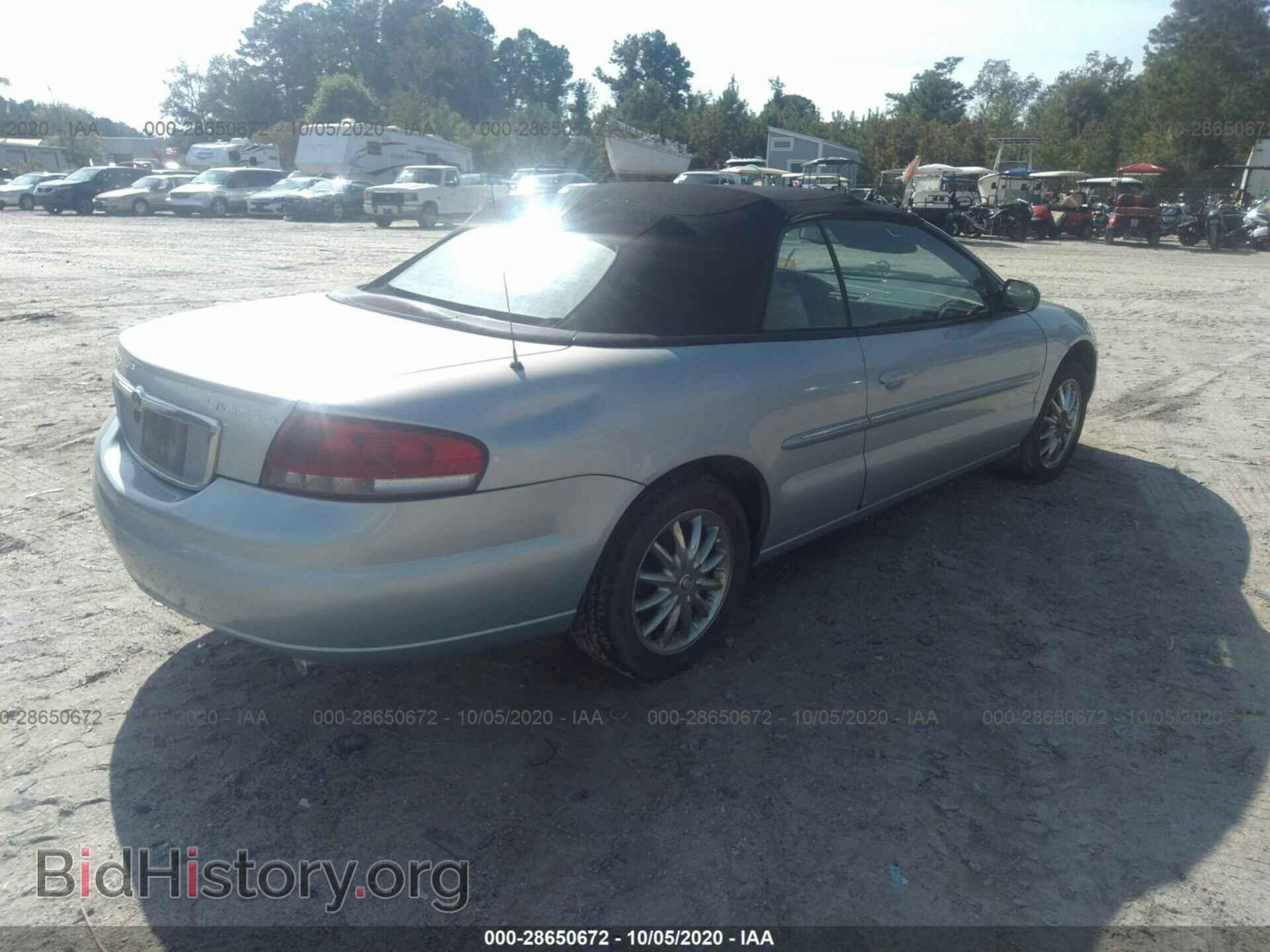 2003 CHRYSLER SEBRING - VIN: 1C3EL65R23N552330 - Фото 4