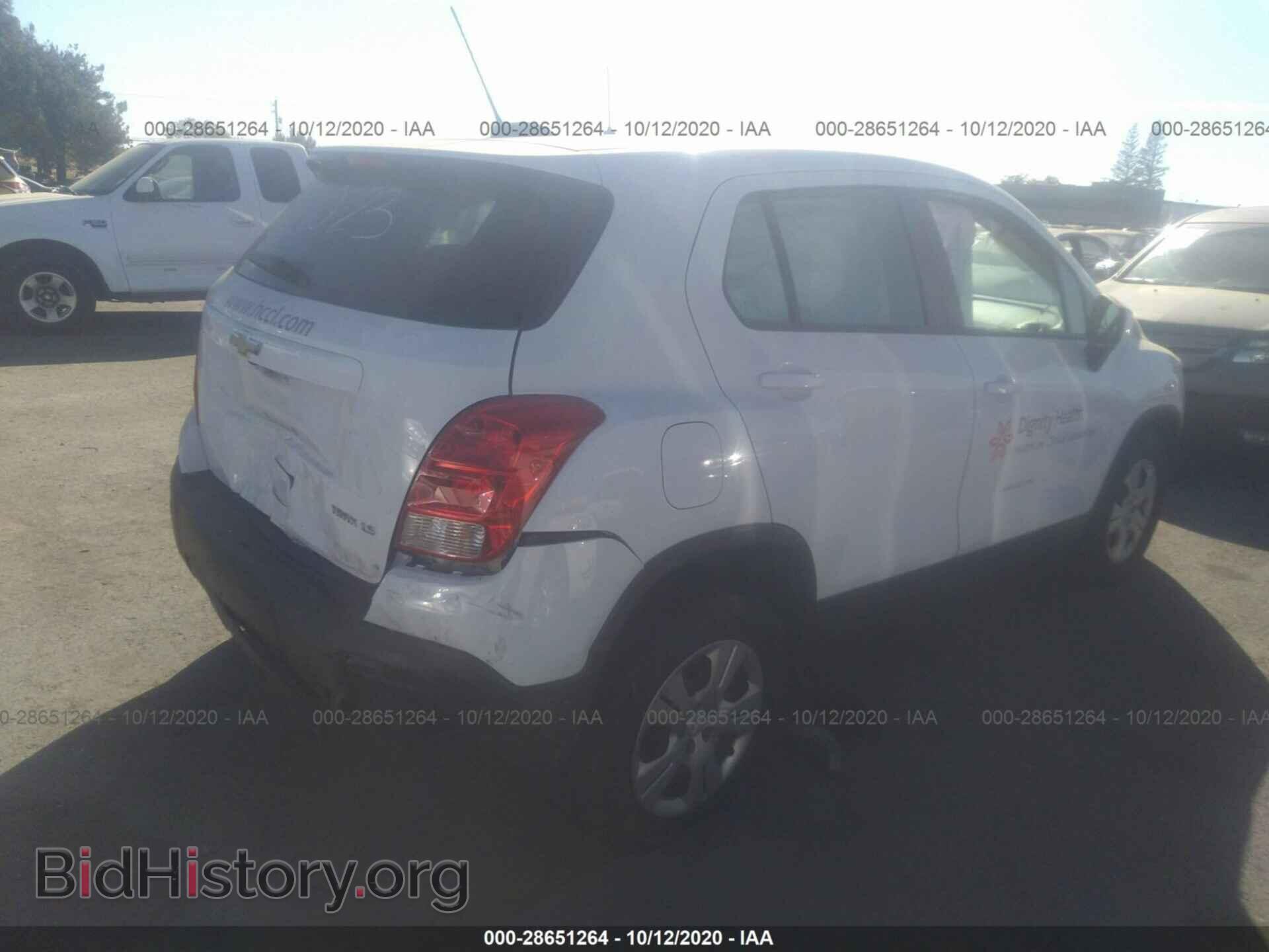 2016 CHEVROLET TRAX - VIN: 3GNCJKSB6GL265384 - Photo 4