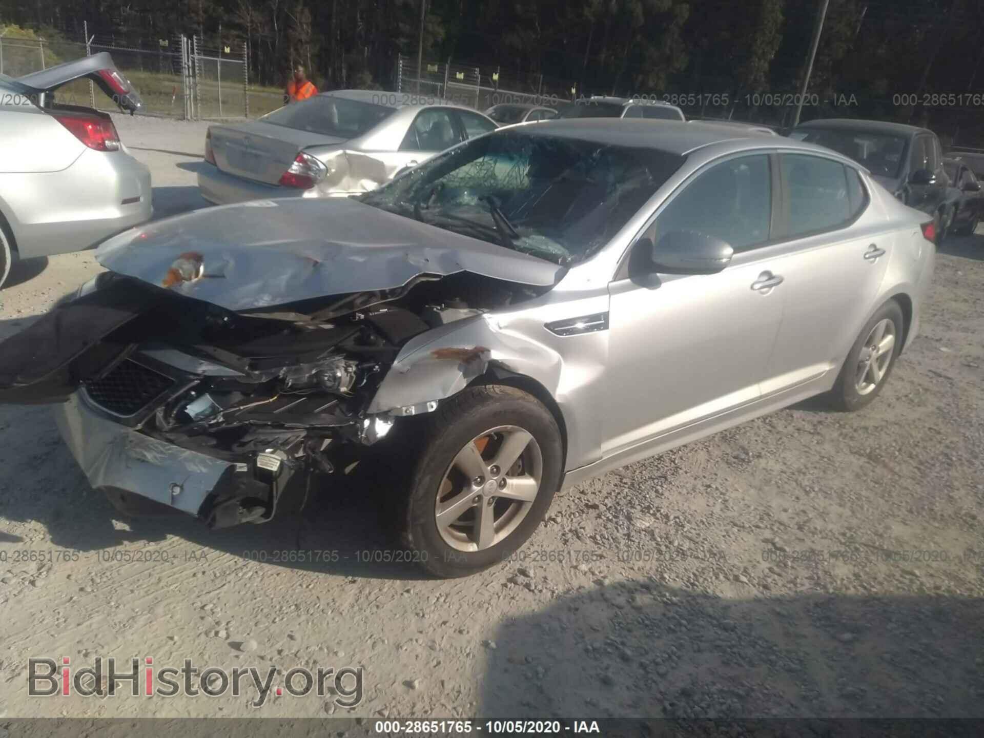 2015 KIA OPTIMA - VIN: 5XXGM4A7XFG441003 - Фото 2
