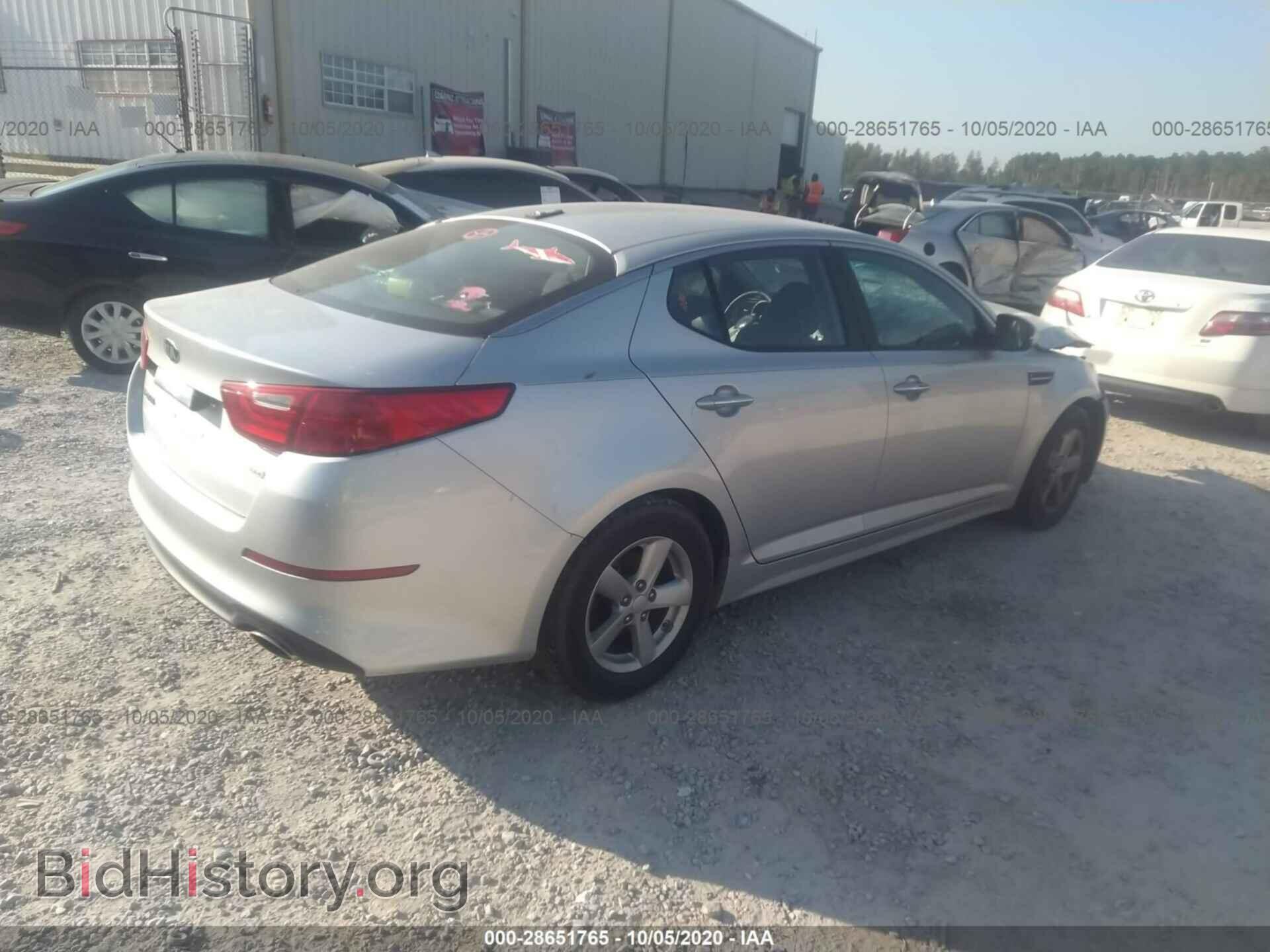 2015 KIA OPTIMA - VIN: 5XXGM4A7XFG441003 - Фото 4