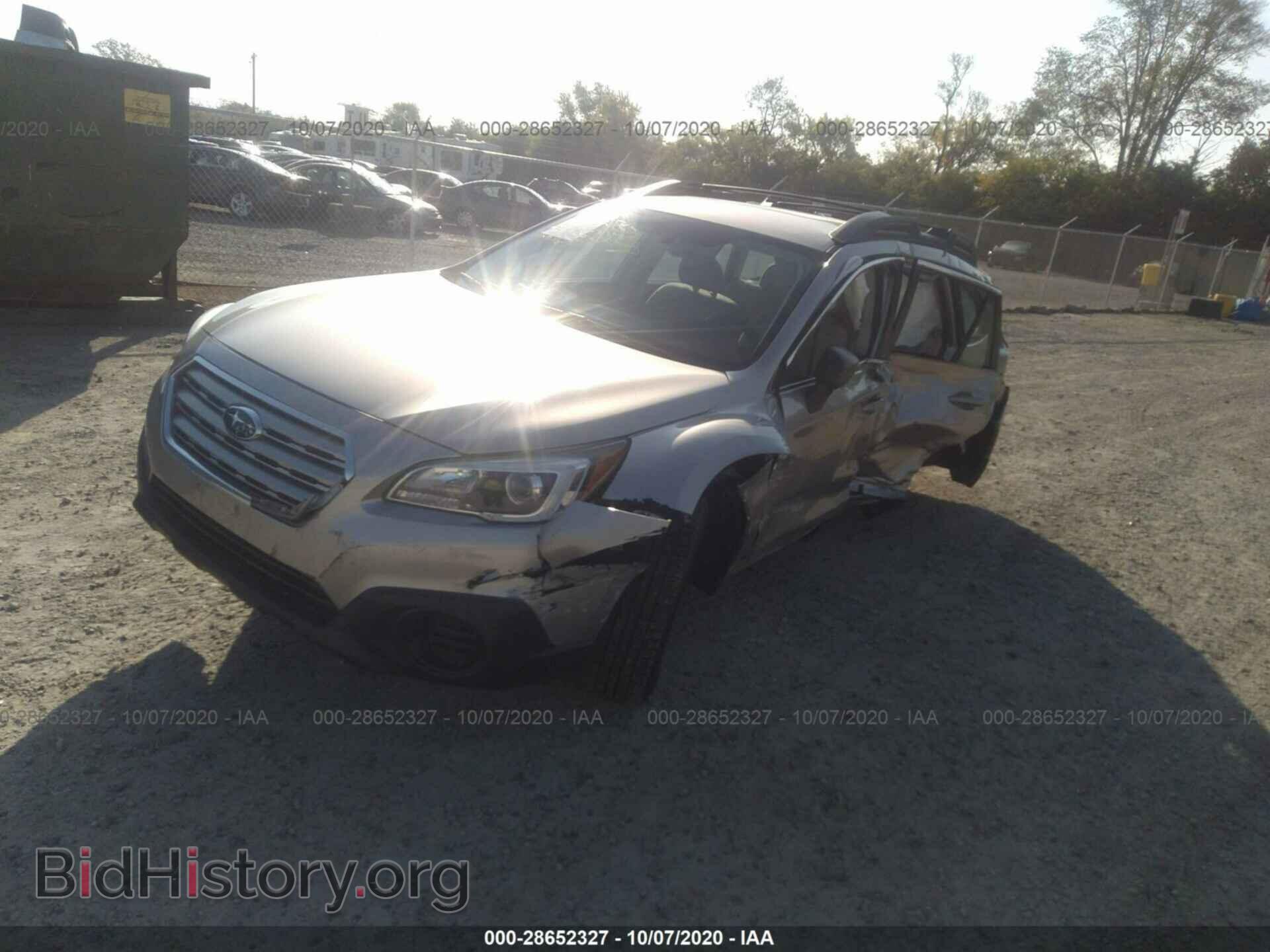 2015 SUBARU OUTBACK - VIN: 4S4BSAAC6F3278339 - Фото 2