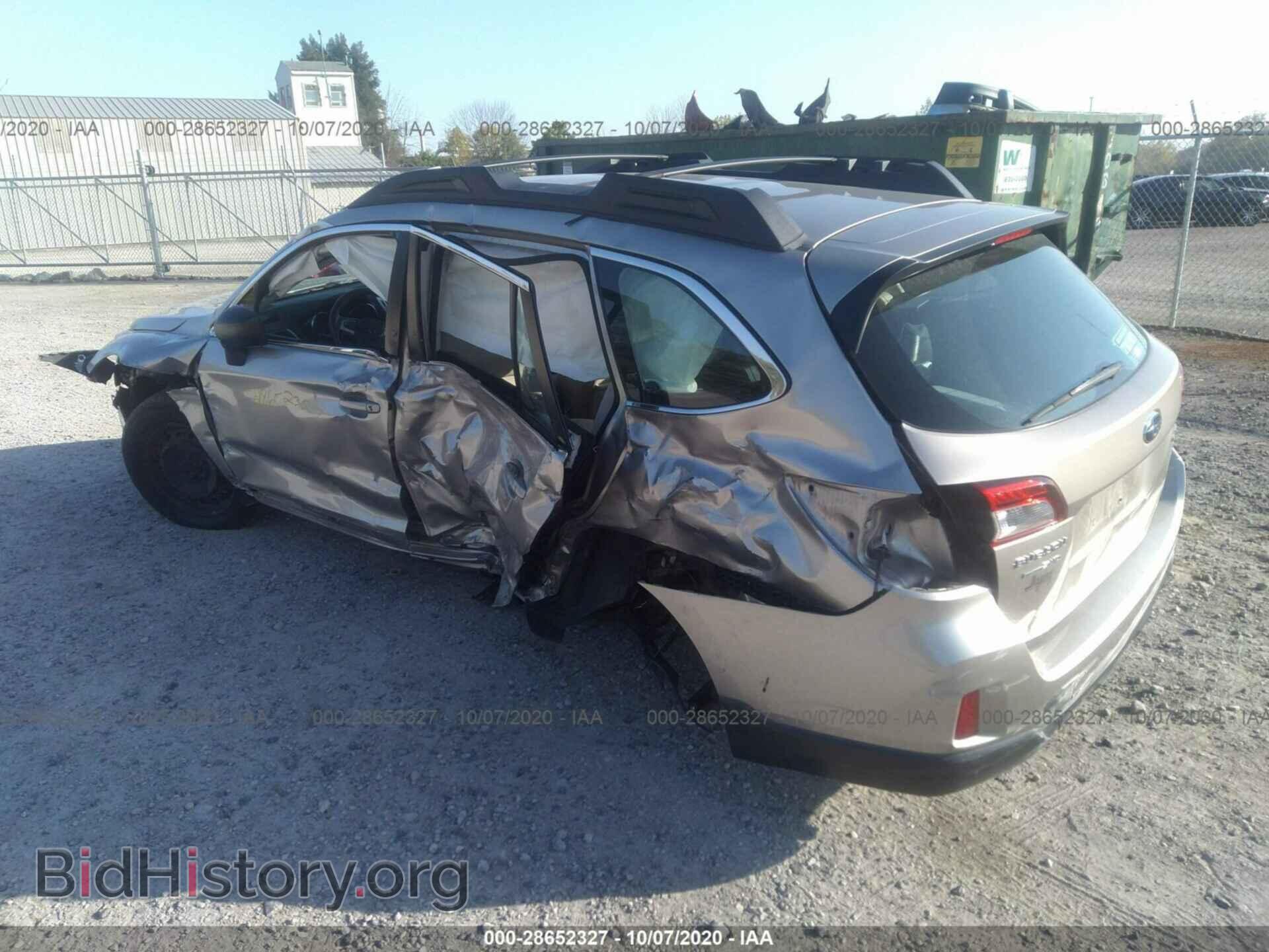 2015 SUBARU OUTBACK - VIN: 4S4BSAAC6F3278339 - Фото 3