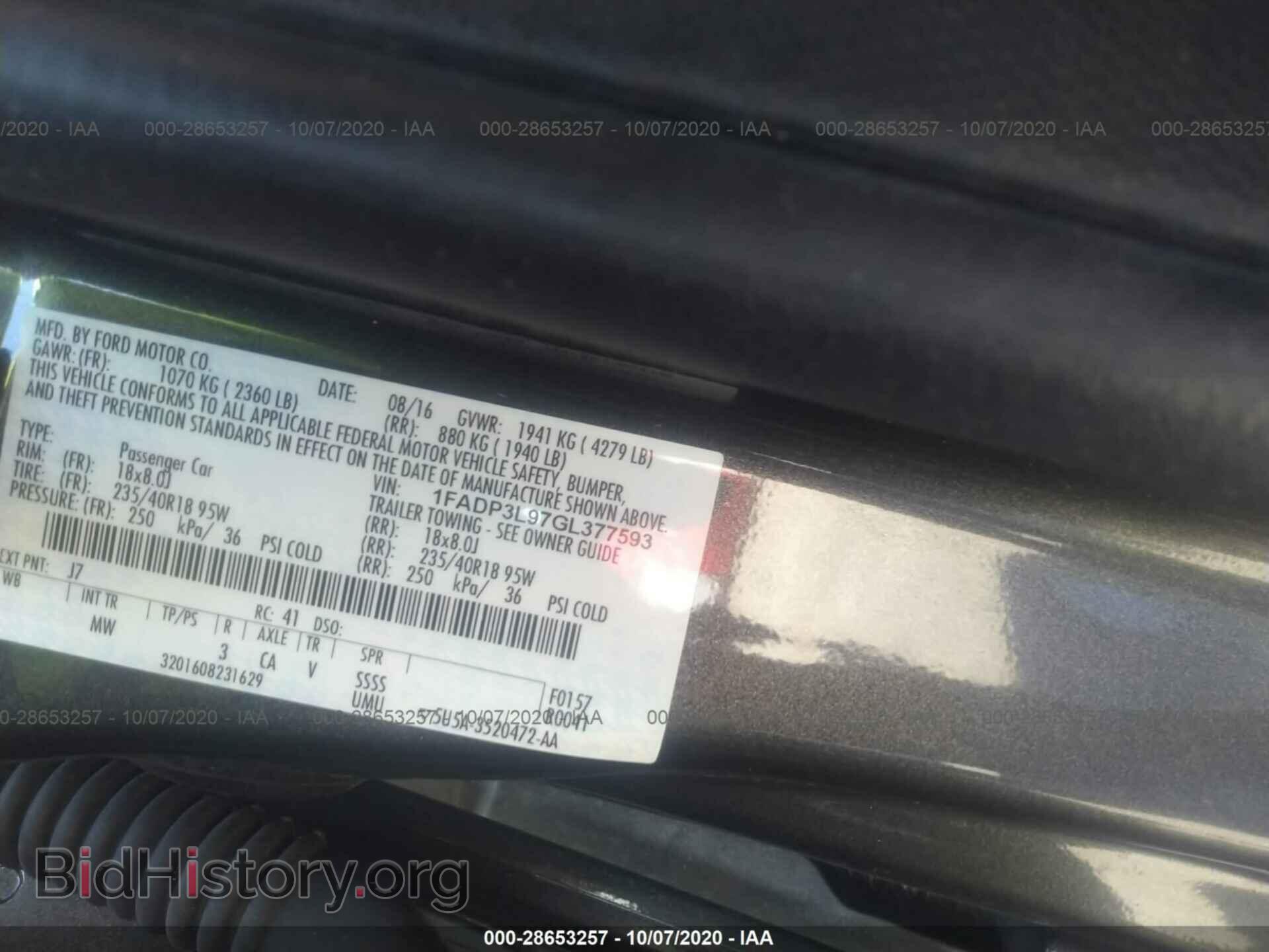 2016 FORD FOCUS - VIN: 1FADP3L97GL377593 - Photo 9