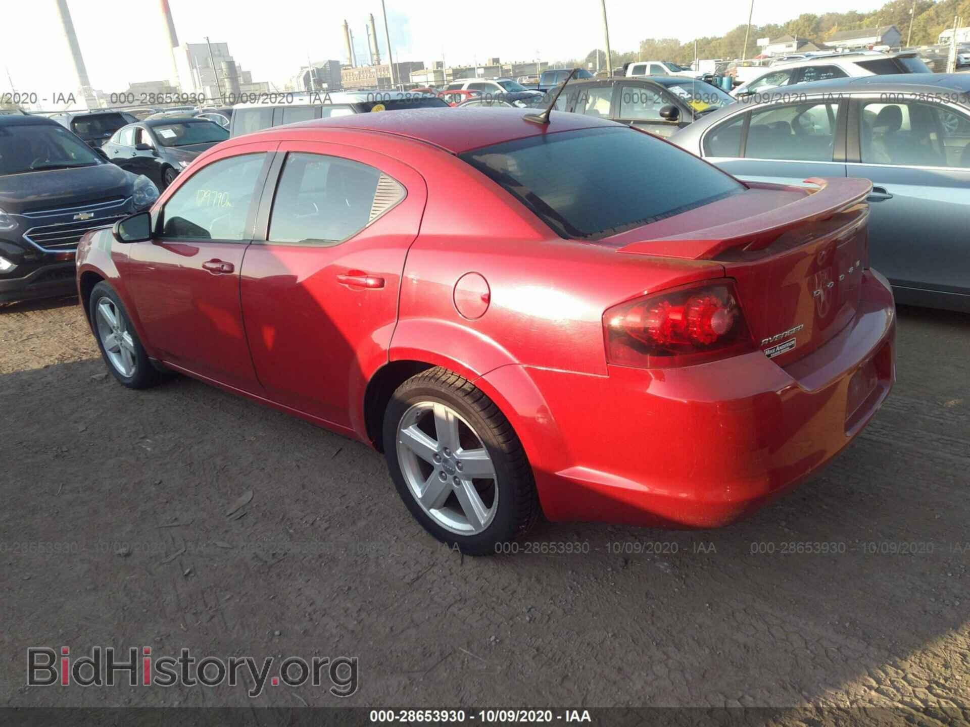 2013 DODGE AVENGER - VIN: 1C3CDZCB2DN662811 - Фото 3