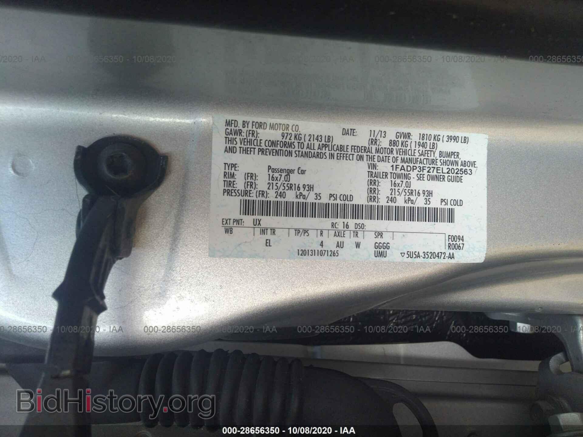 2014 FORD FOCUS - VIN: 1FADP3F27EL202563 - Photo 9