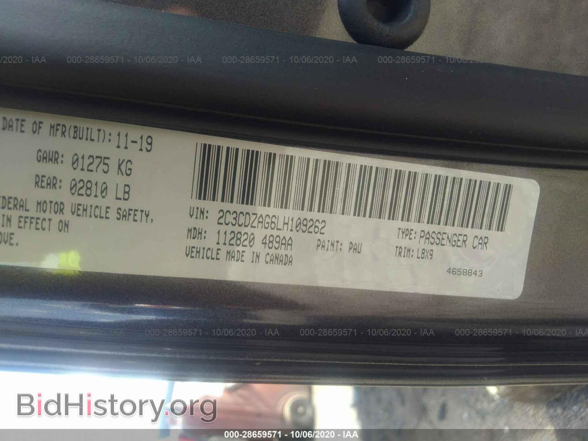 2020 DODGE CHALLENGER - VIN: 2C3CDZAG6LH109262 - Photo 9