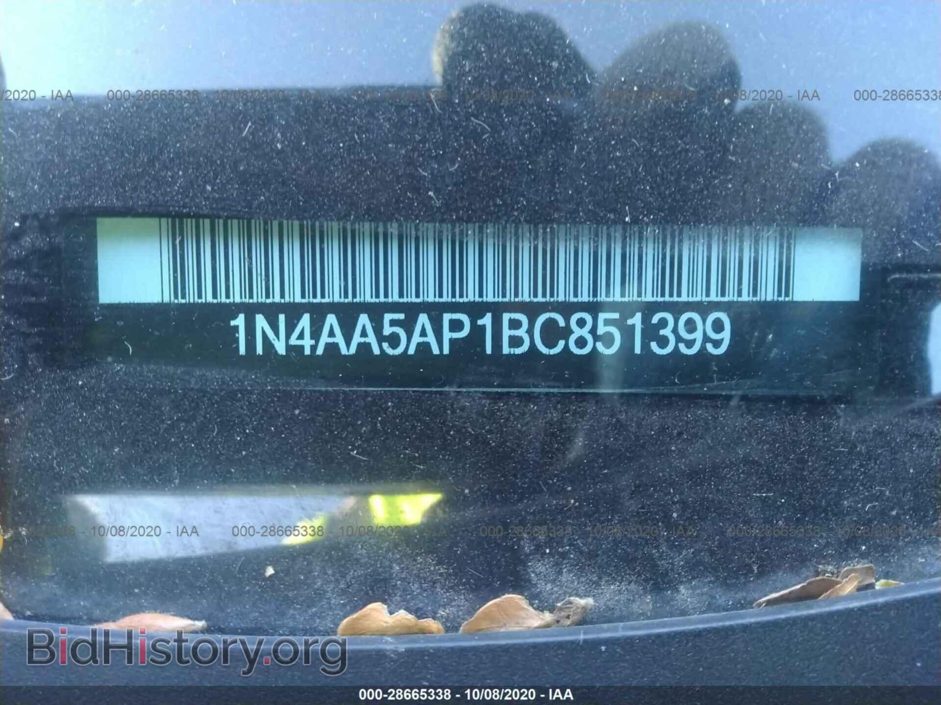 2011 NISSAN MAXIMA - VIN: 1N4AA5AP1BC851399 - Фото 9