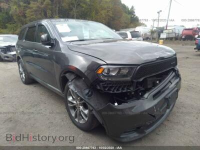 2019 Dodge DURANGO GT Plus, gray — VIN 1C4RDJDG9KC684945, IAAI